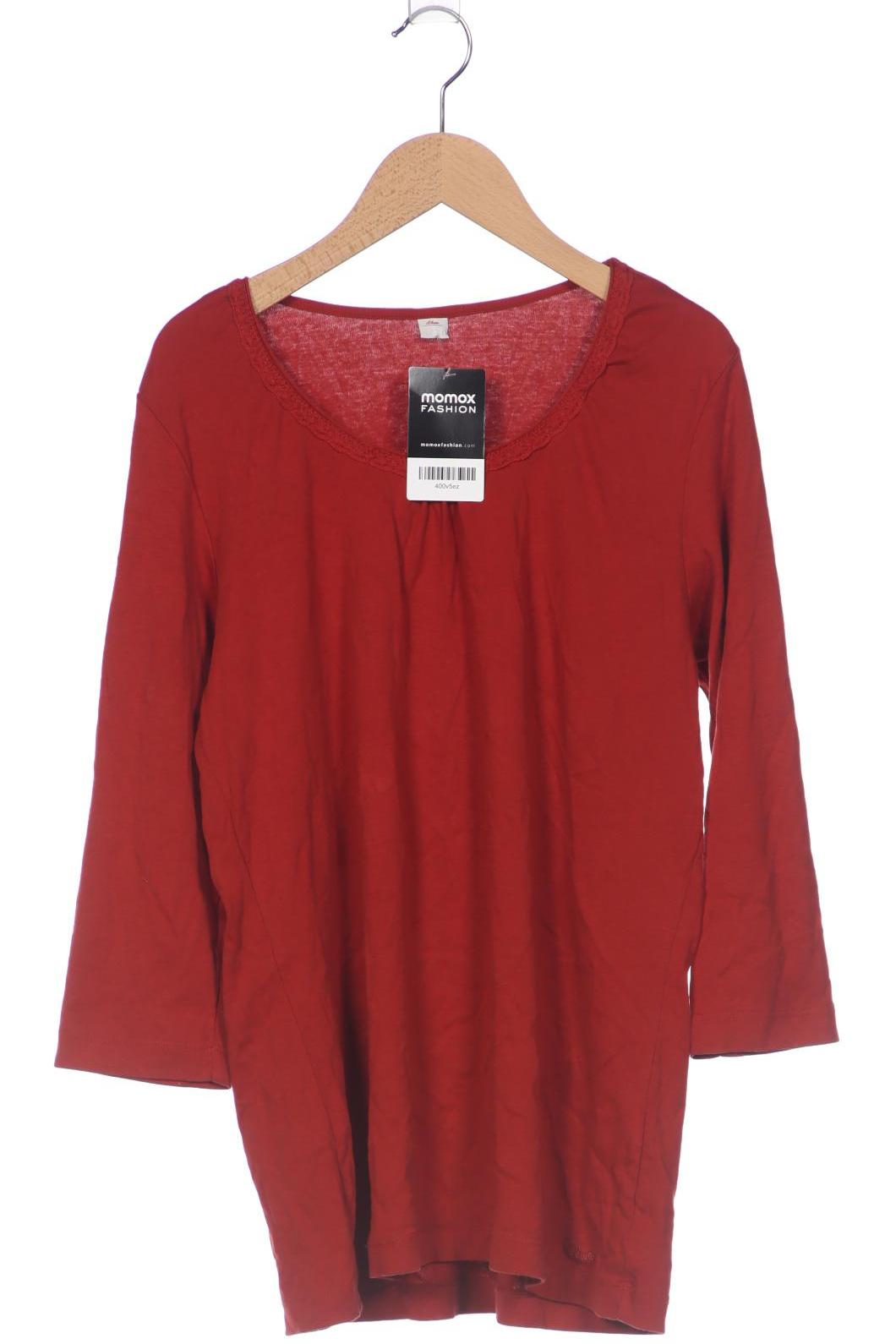 

s.Oliver Damen Langarmshirt, orange, Gr. 44