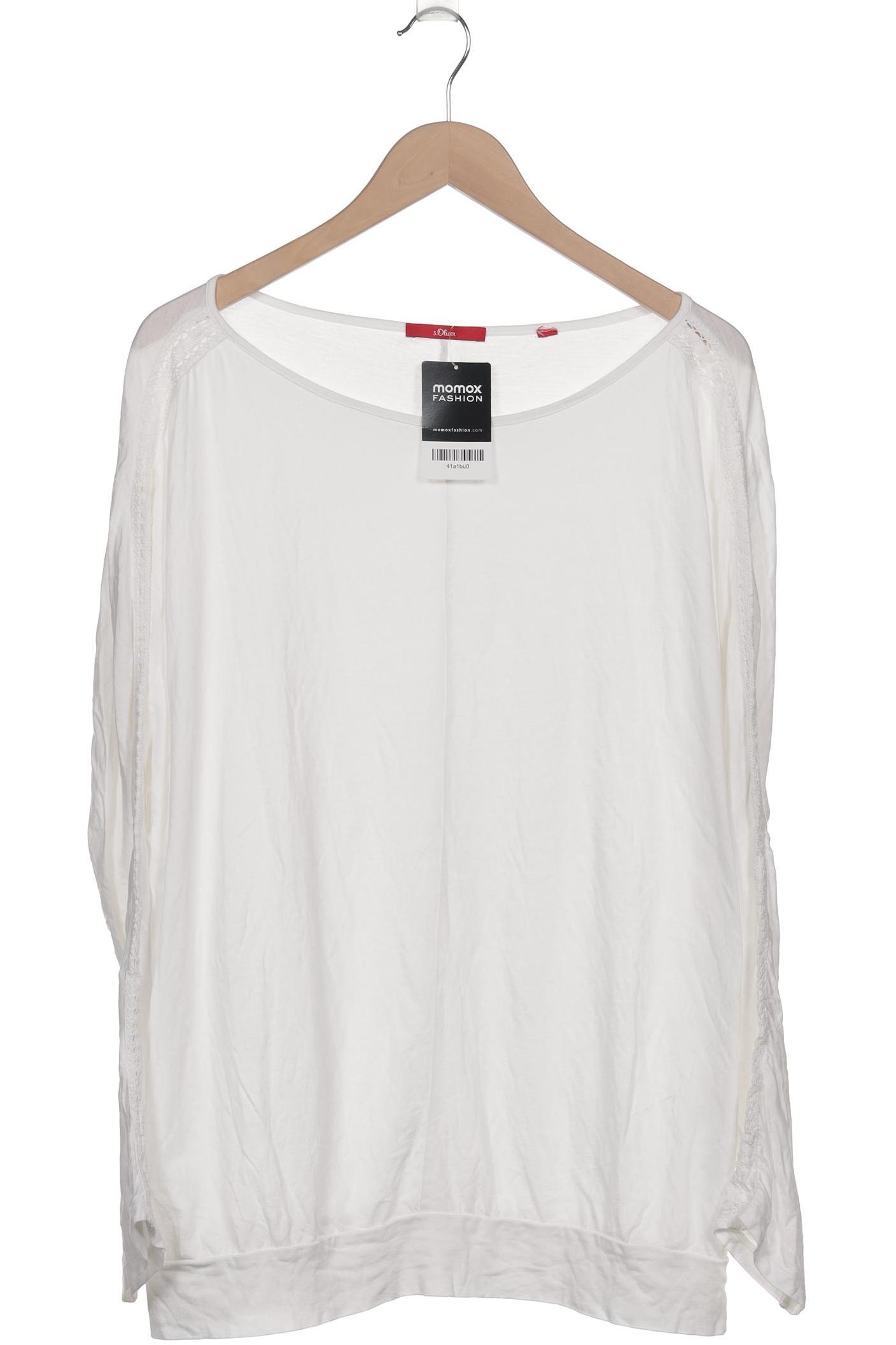 

s.Oliver Damen Langarmshirt, weiß, Gr. 46