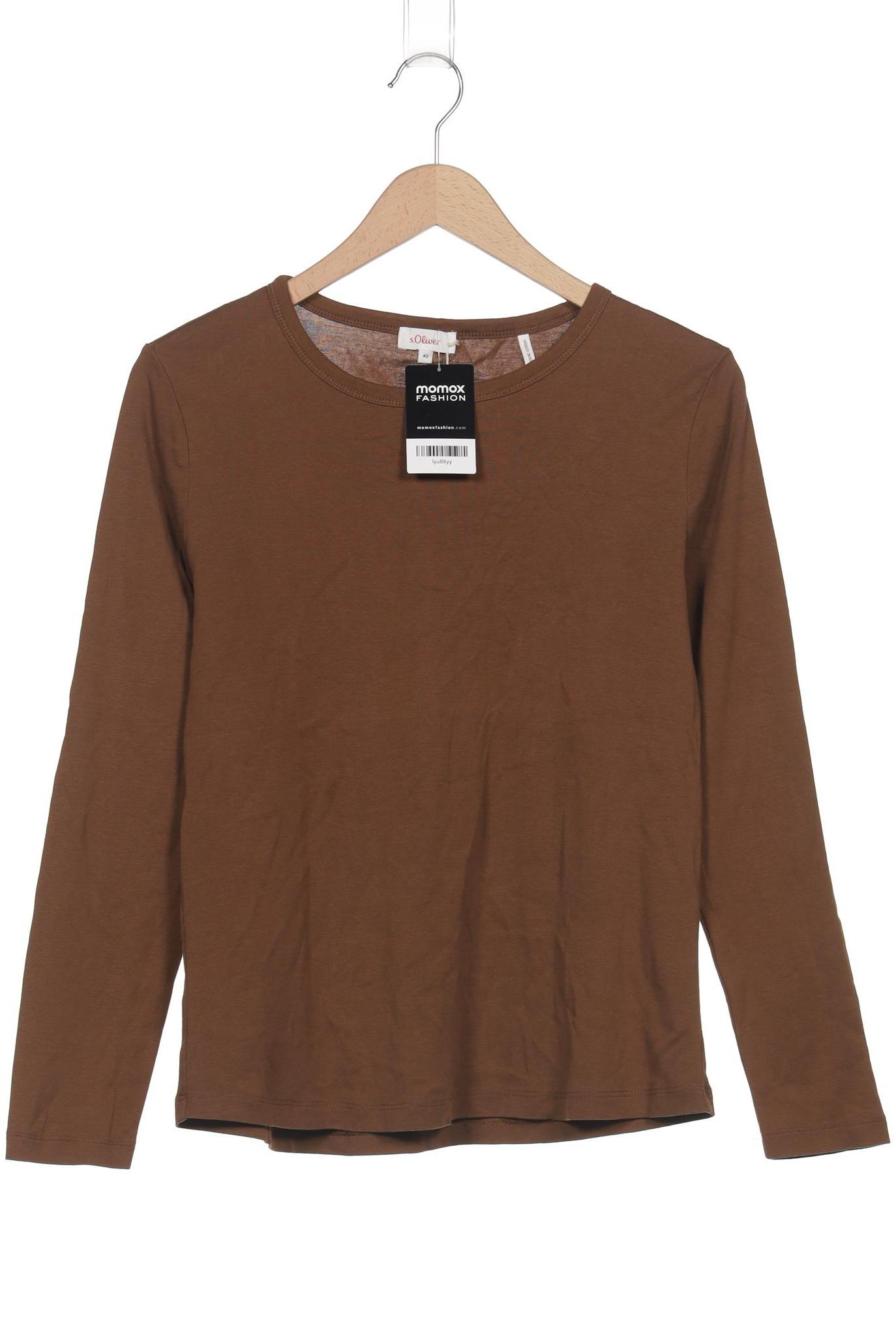 

s.Oliver Damen Langarmshirt, braun, Gr. 40