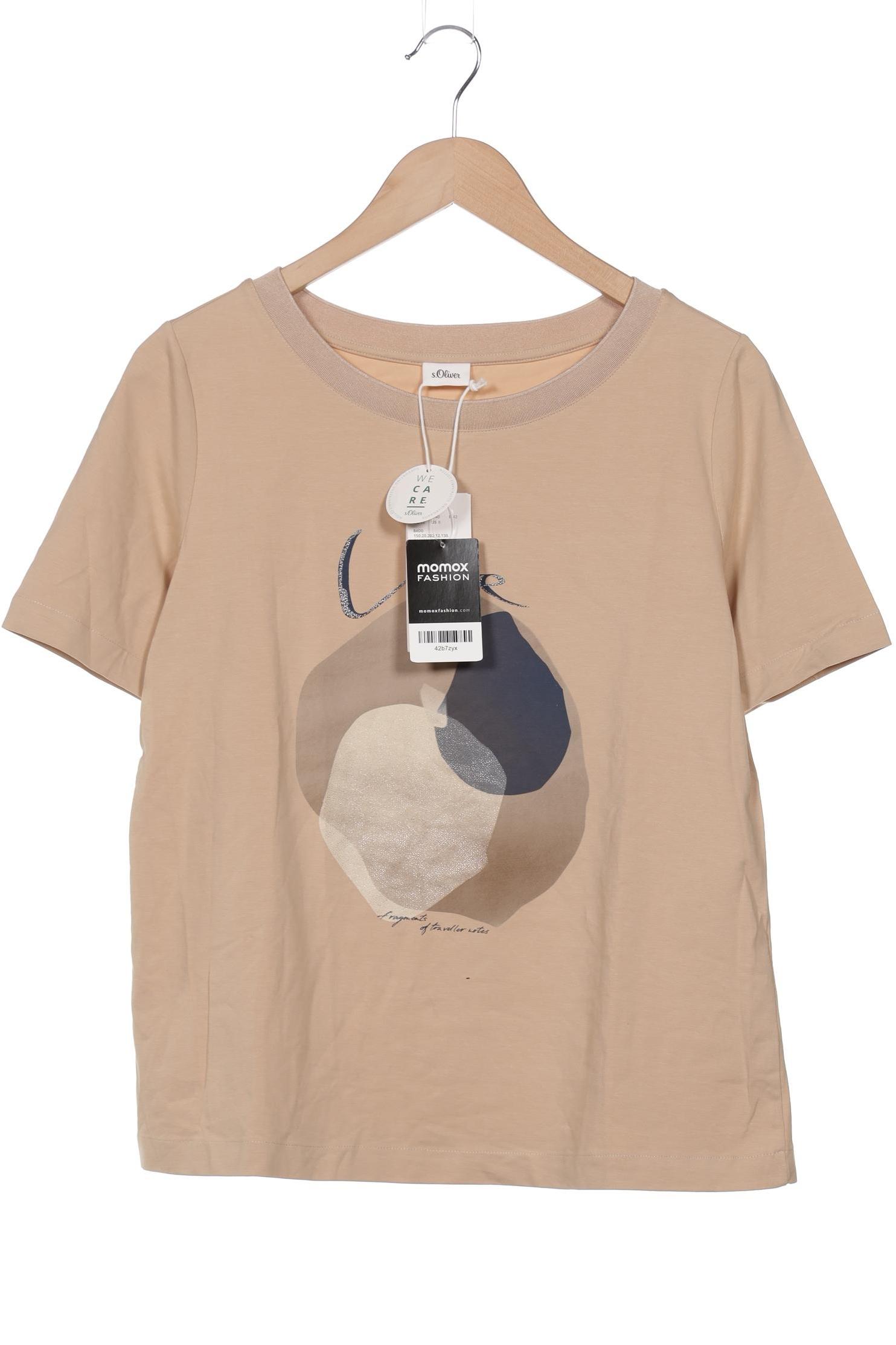 

s.Oliver Damen T-Shirt, beige, Gr. 38