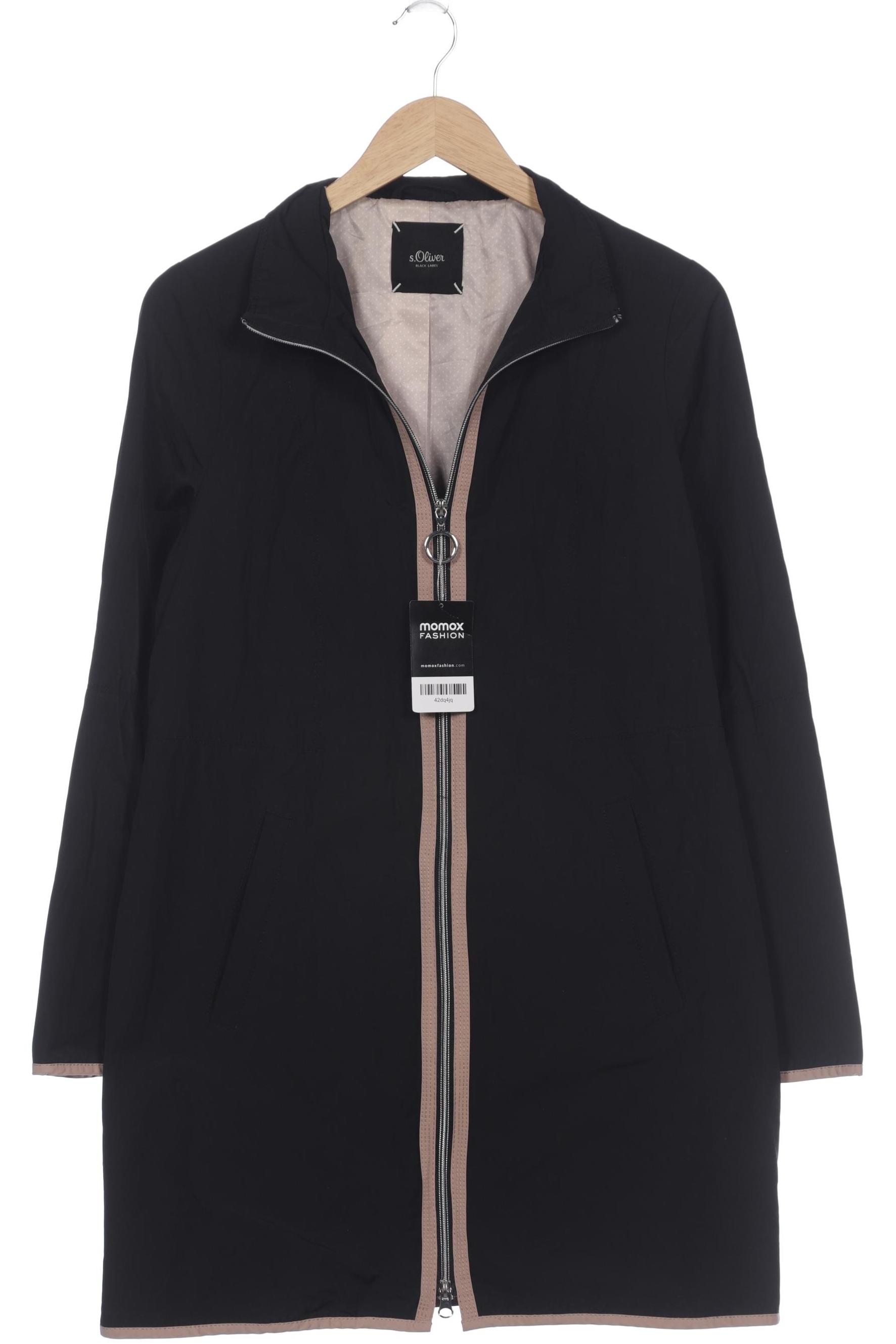 

s.Oliver Damen Mantel, schwarz, Gr. 38