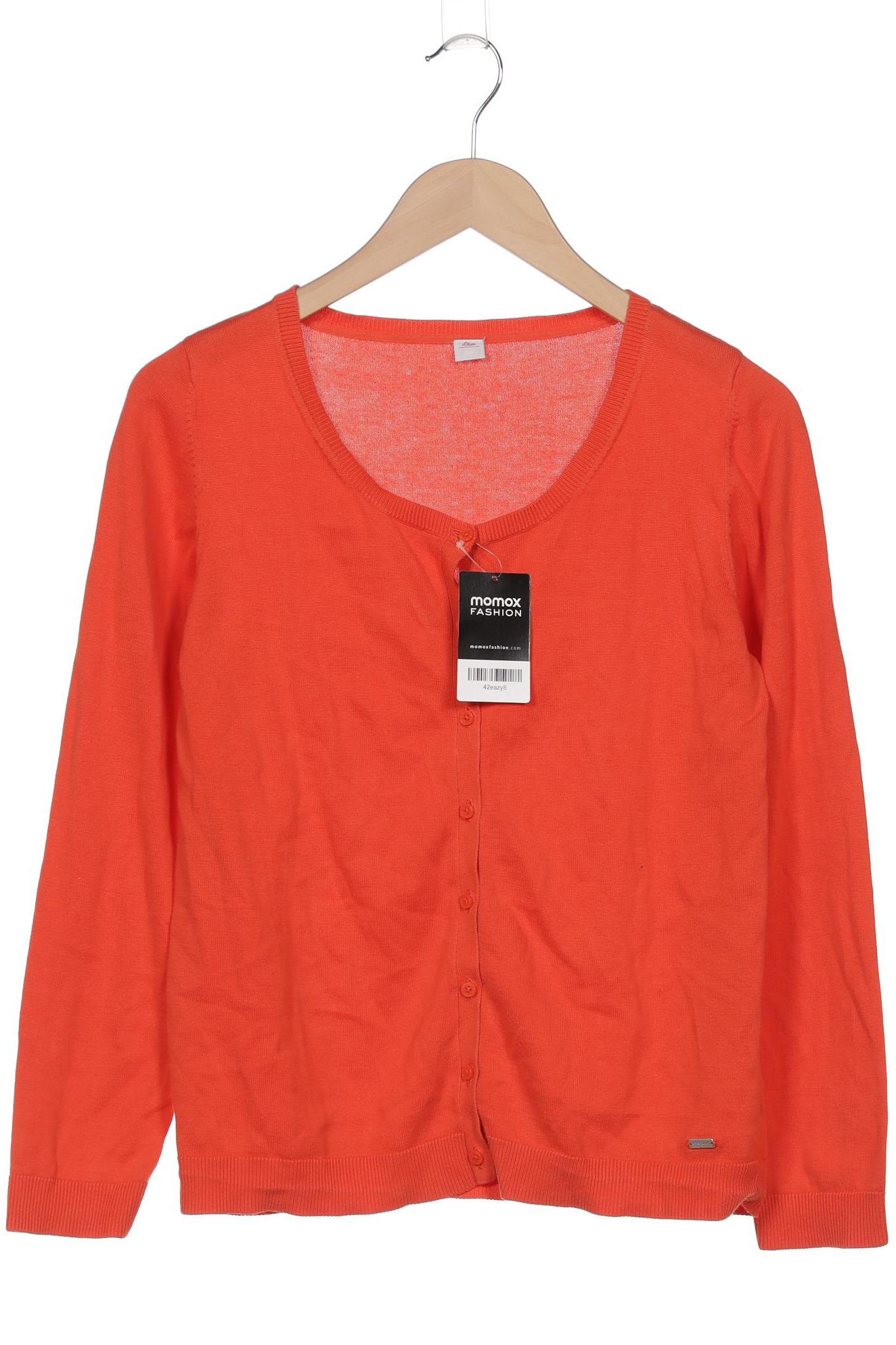 

s.Oliver Damen Strickjacke, orange, Gr. 42