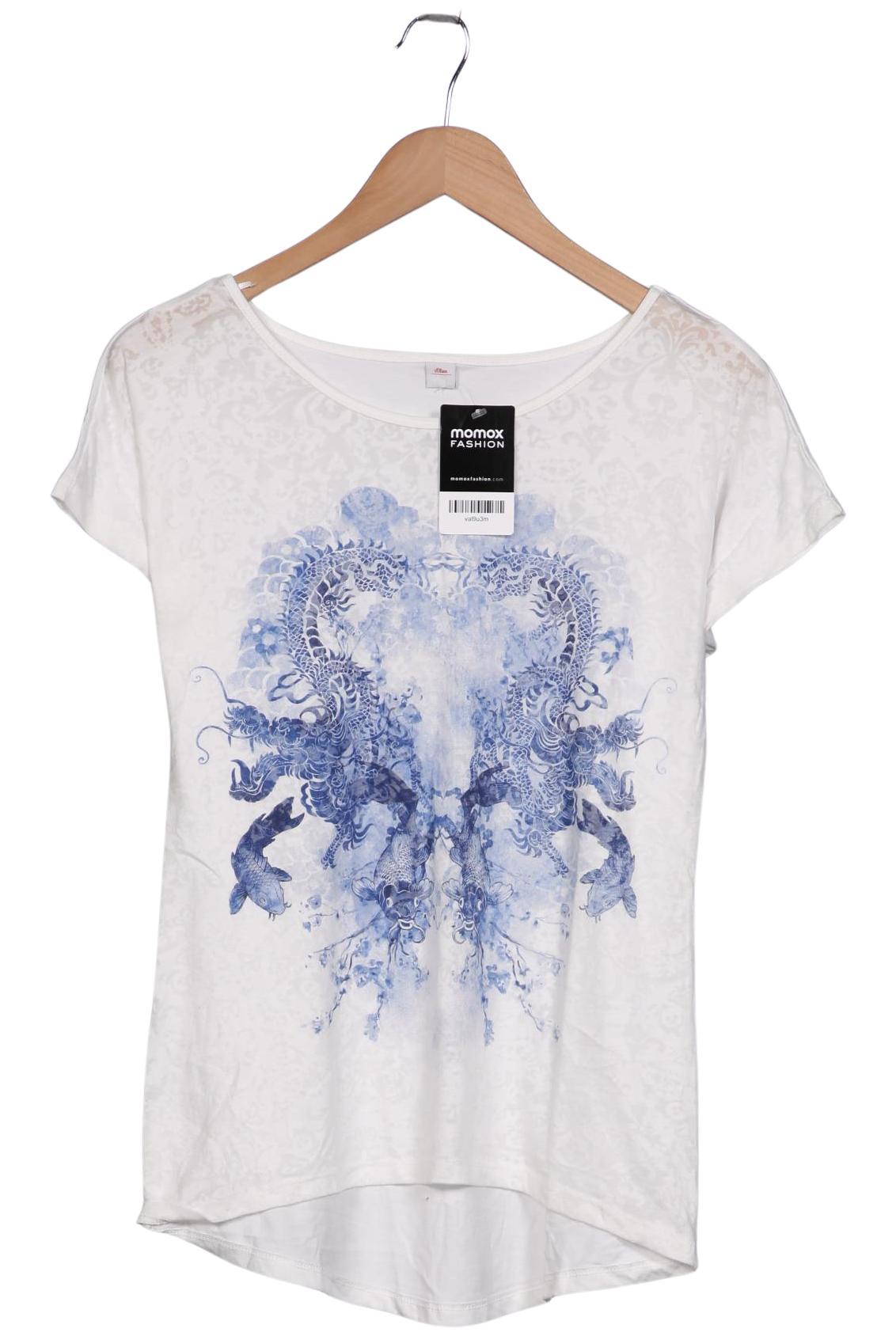 

s.Oliver Damen T-Shirt, weiß, Gr. 36