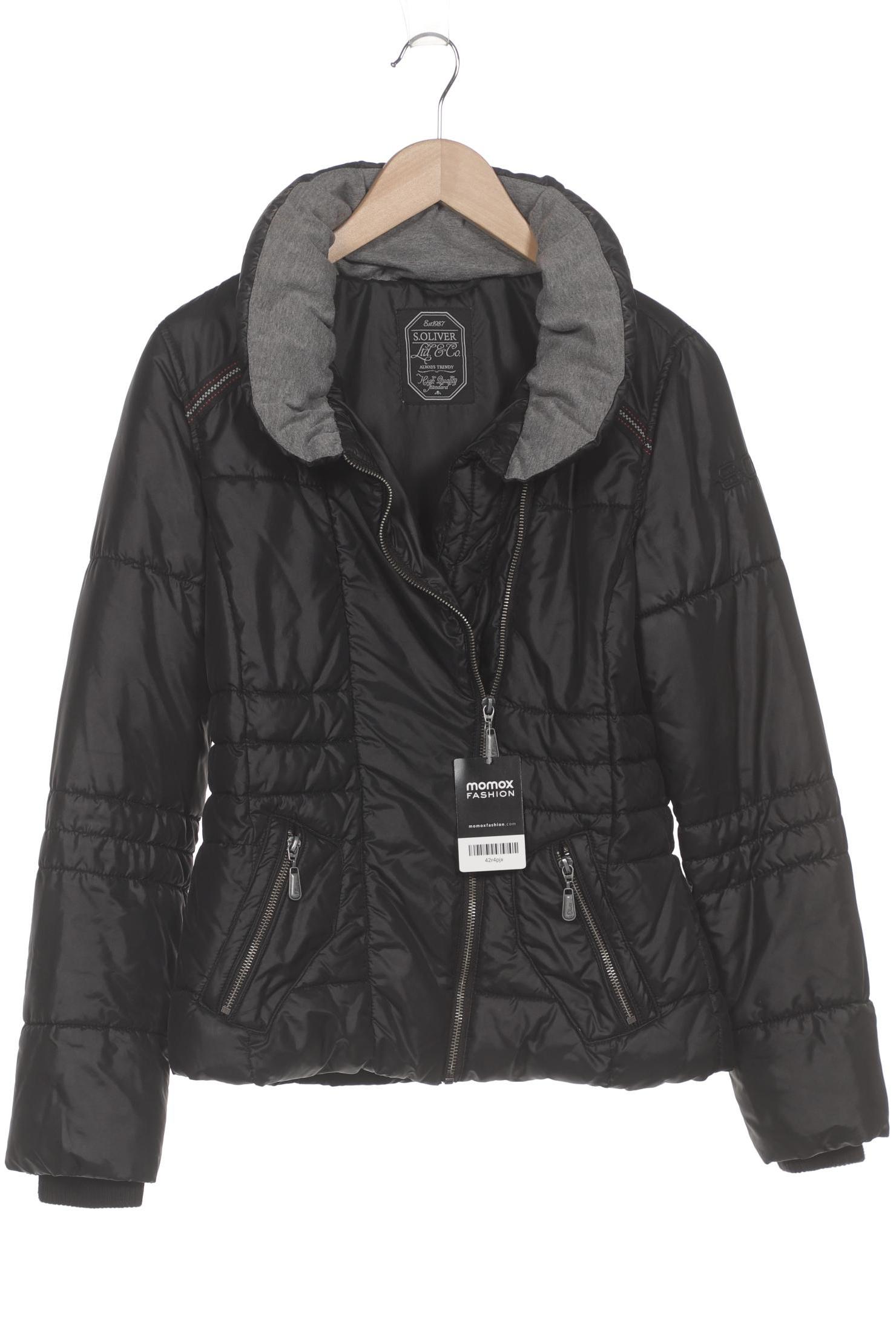 

s.Oliver Damen Jacke, schwarz, Gr. 42