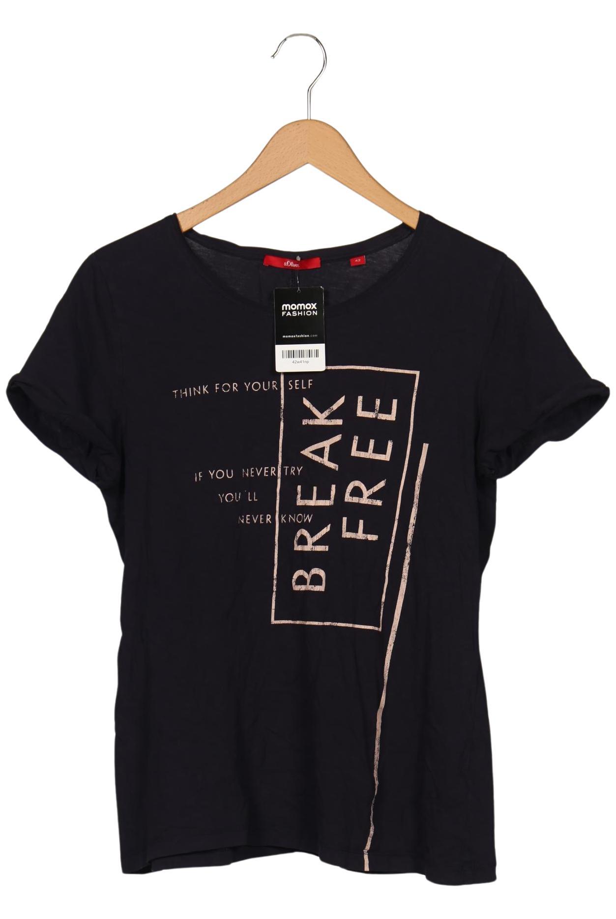 

s.Oliver Damen T-Shirt, marineblau, Gr. 42