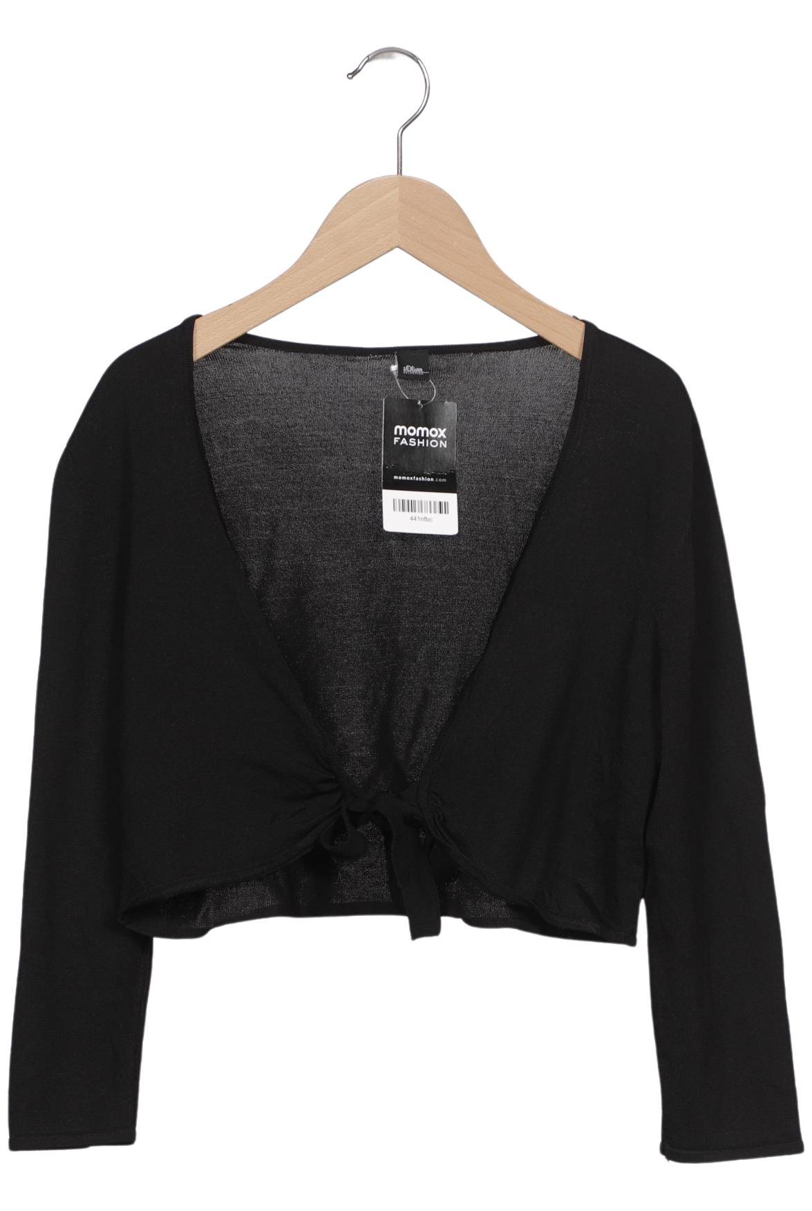 

s.Oliver Damen Strickjacke, schwarz, Gr. 40