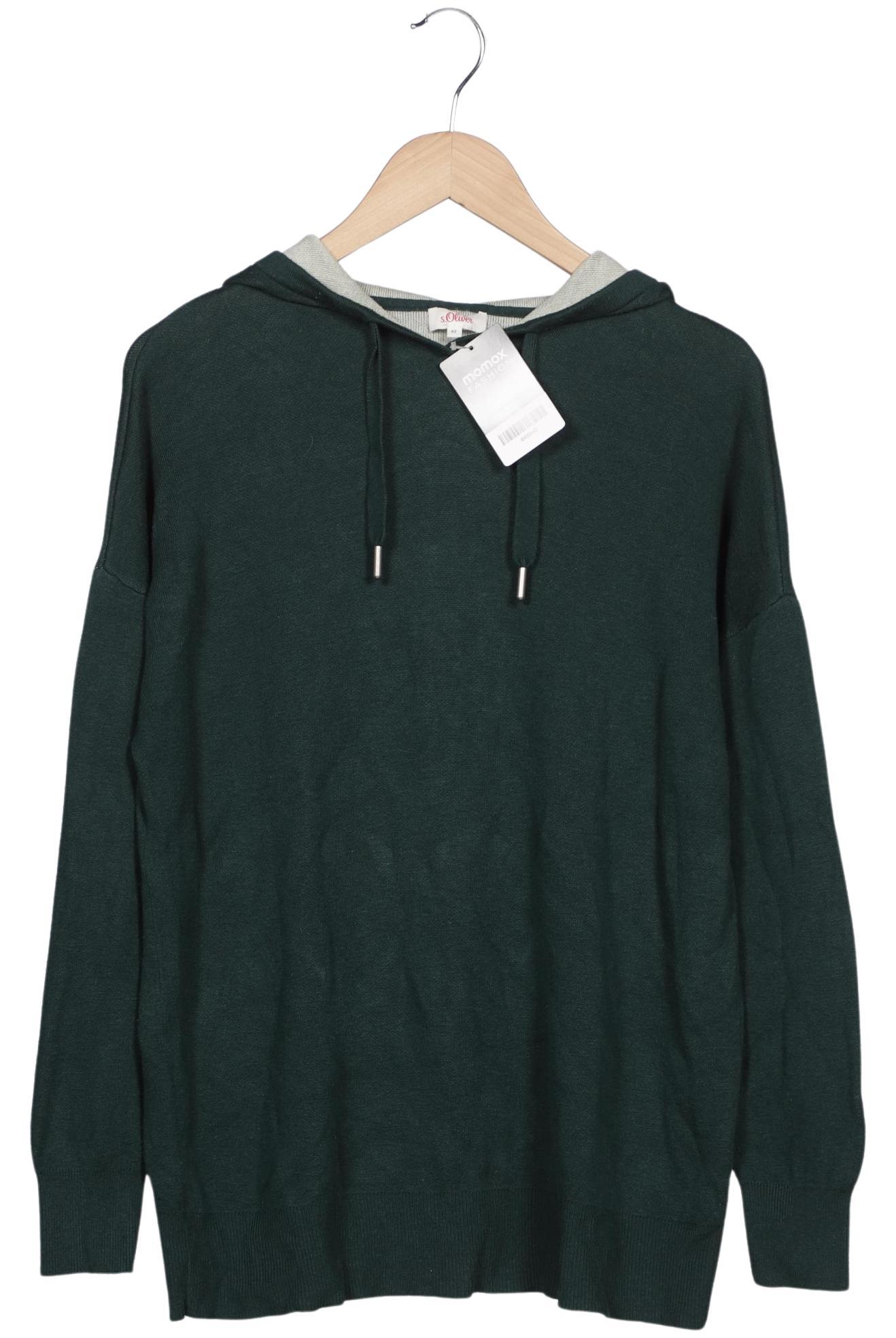 

s.Oliver Damen Kapuzenpullover, grün, Gr. 42