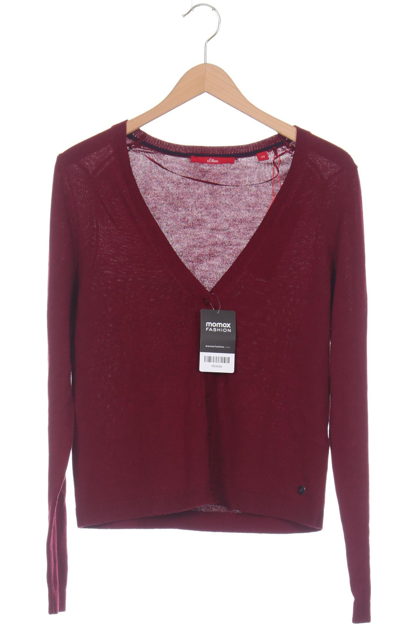 

s.Oliver Damen Strickjacke, rot, Gr. 34