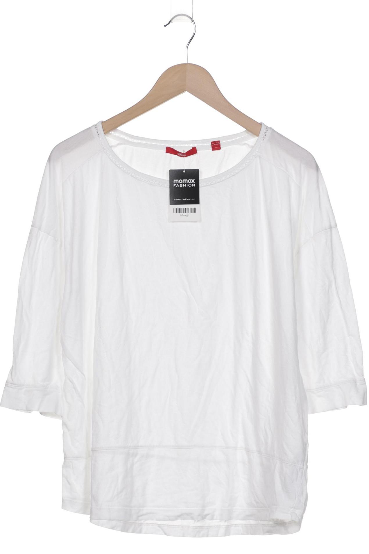 

s.Oliver Damen Langarmshirt, weiß, Gr. 46