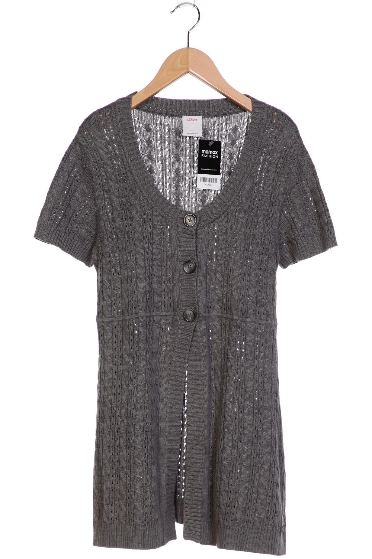 

s.Oliver Damen Strickjacke, grau, Gr. 42