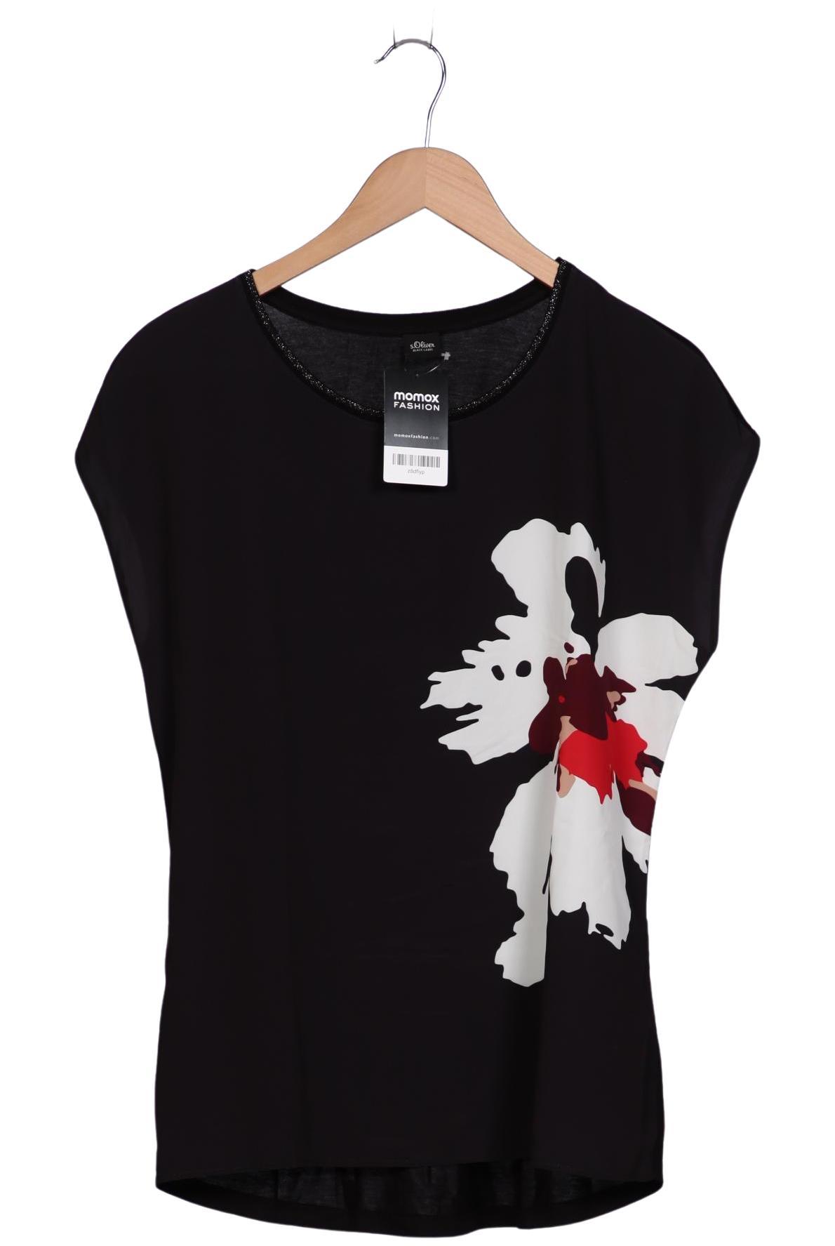 

s.Oliver Damen T-Shirt, schwarz, Gr. 40