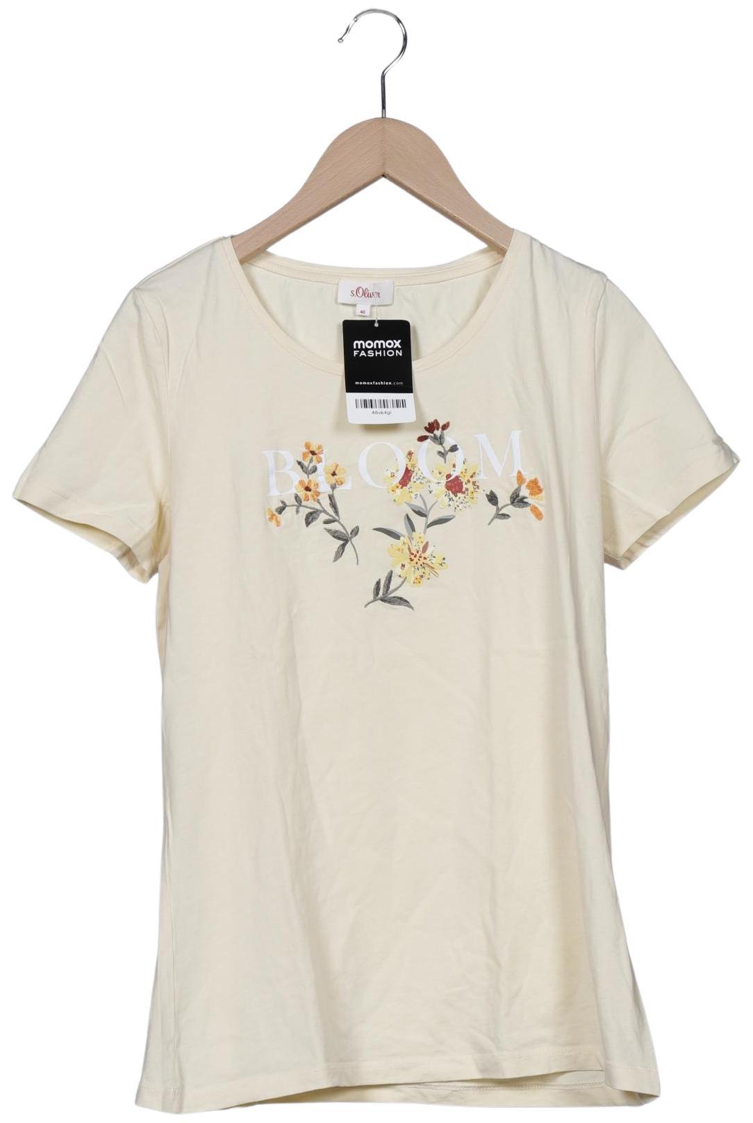

s.Oliver Damen T-Shirt, cremeweiß, Gr. 40