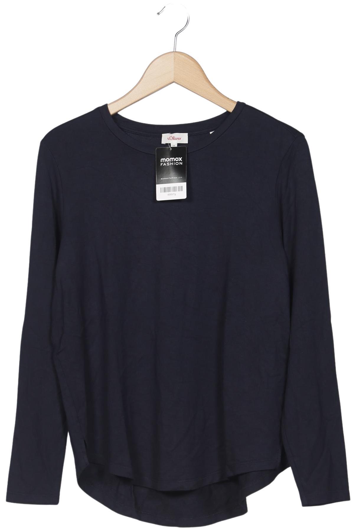 

s.Oliver Damen Langarmshirt, marineblau, Gr. 38