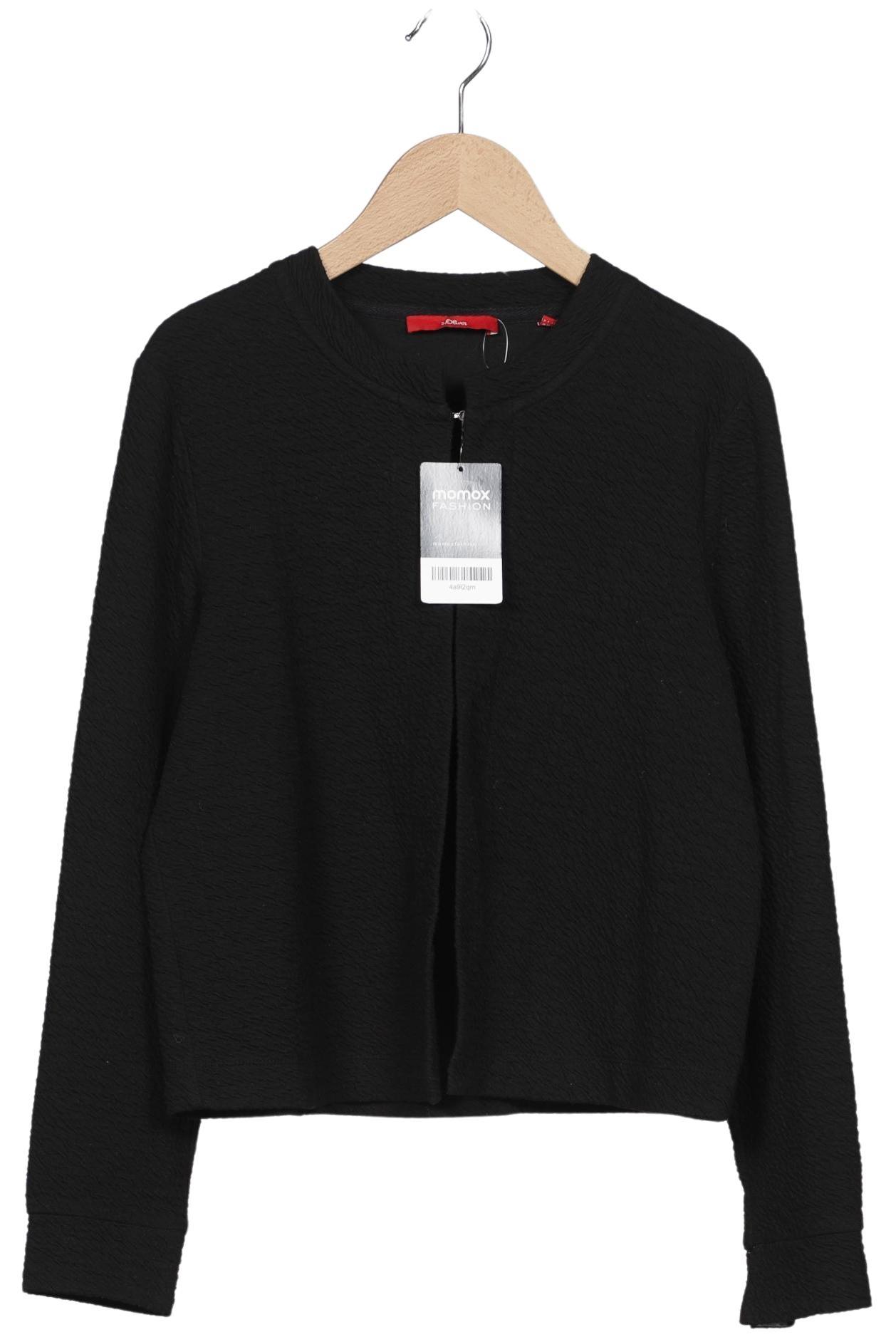 

s.Oliver Damen Strickjacke, schwarz, Gr. 36