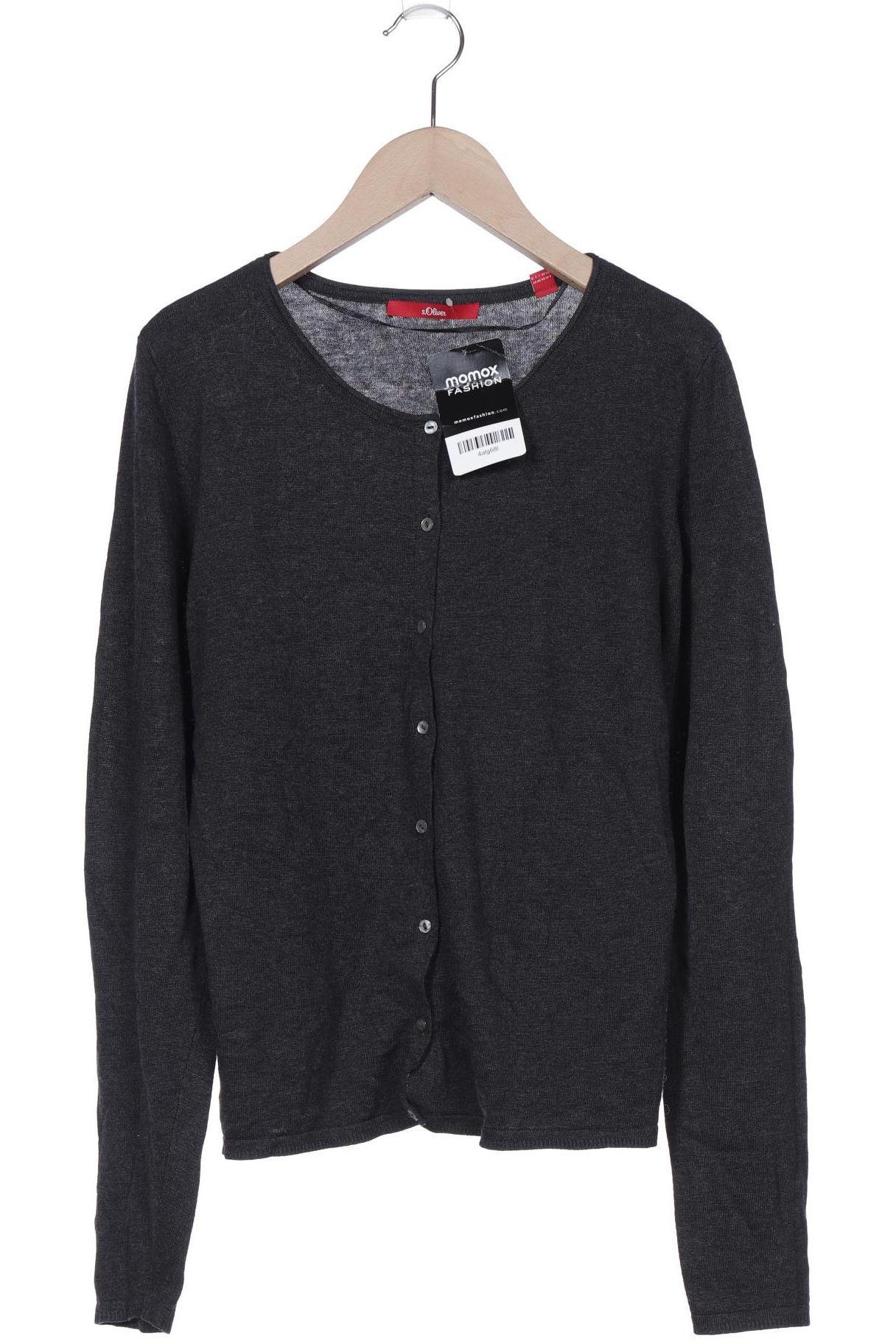 

s.Oliver Damen Strickjacke, grau, Gr. 38