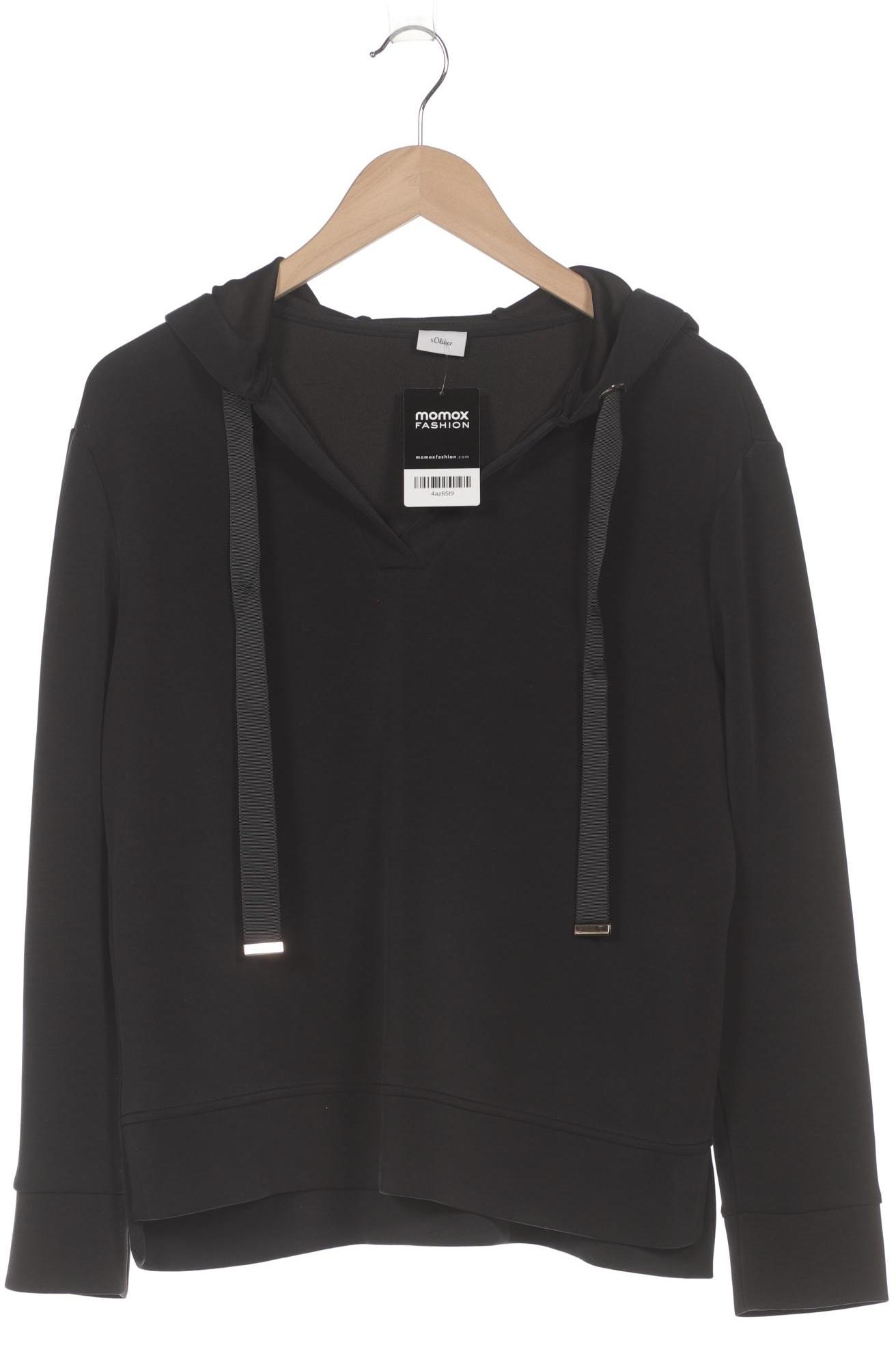 

s.Oliver Damen Kapuzenpullover, schwarz, Gr. 38