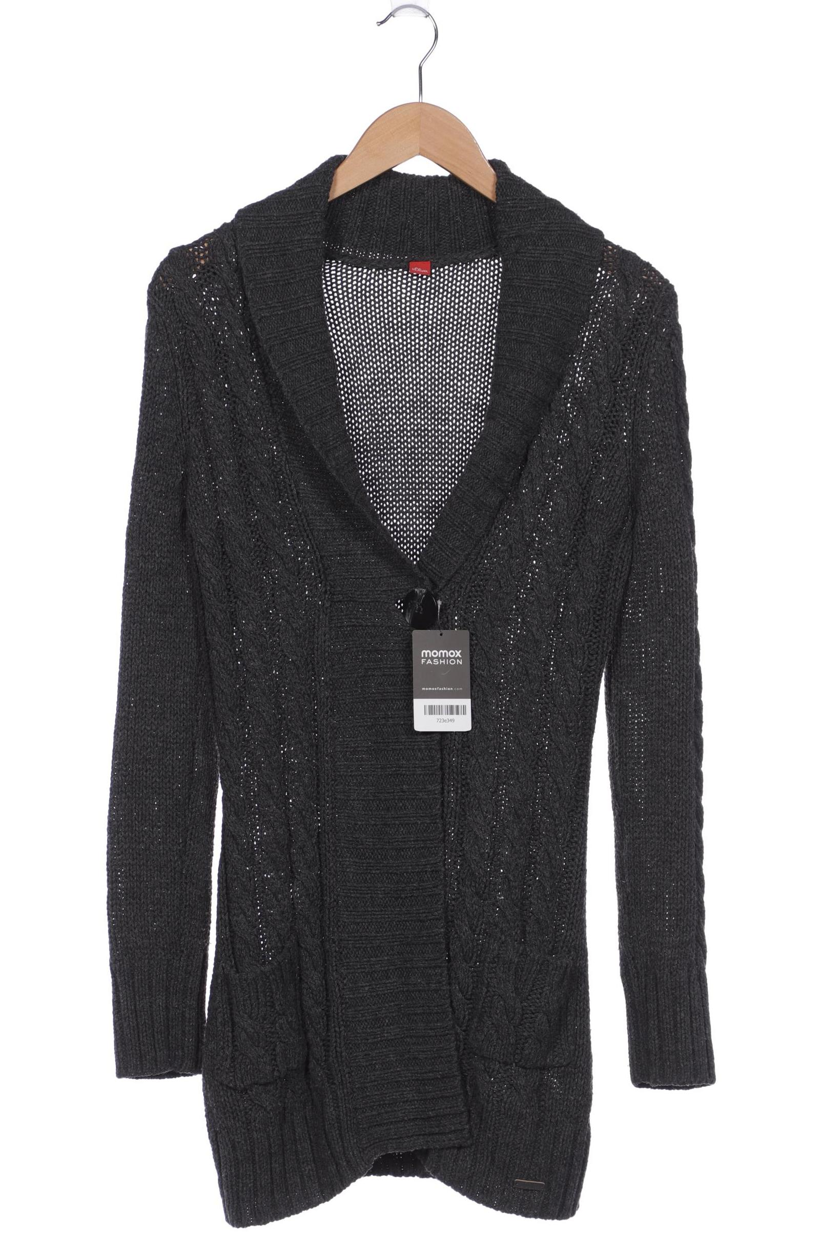 

s.Oliver Damen Strickjacke, grau, Gr. 36