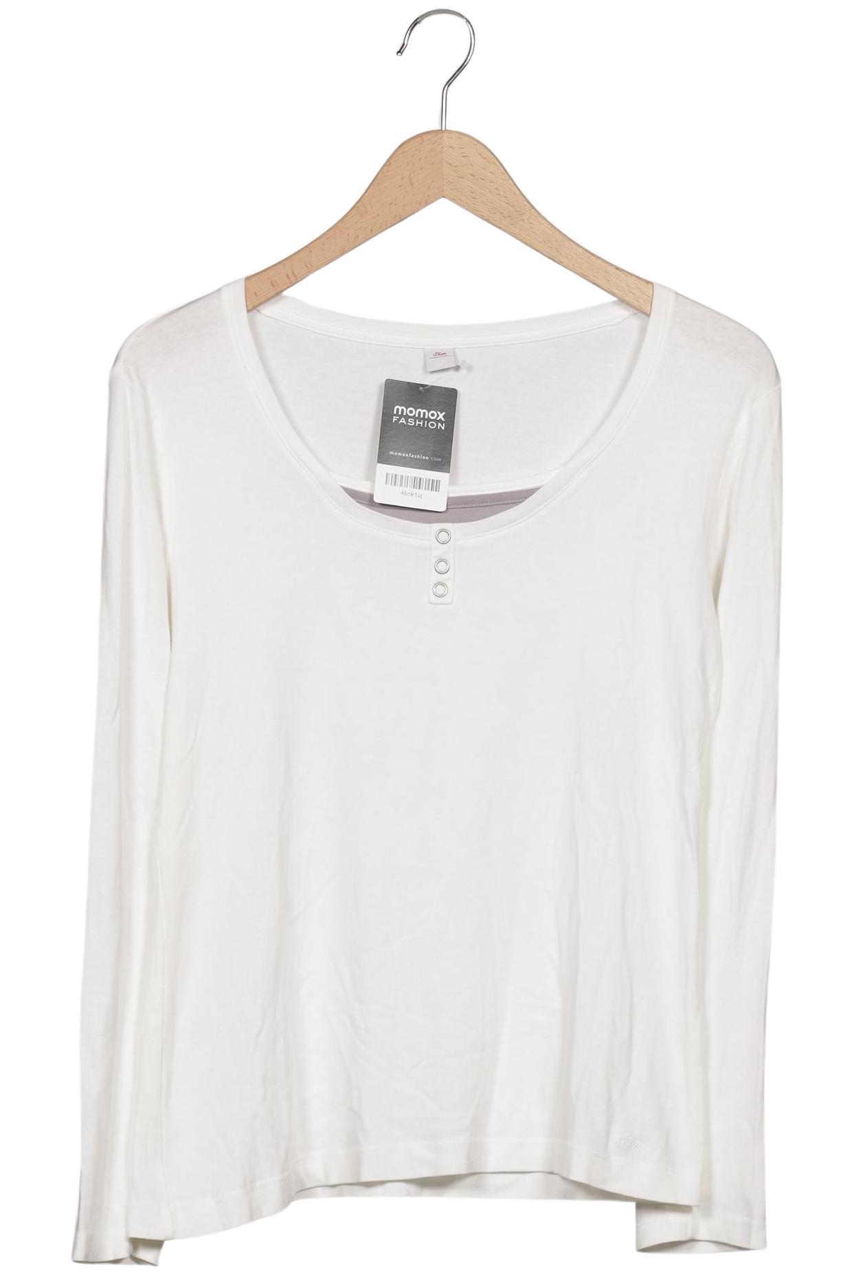 

s.Oliver Damen Langarmshirt, weiß, Gr. 40