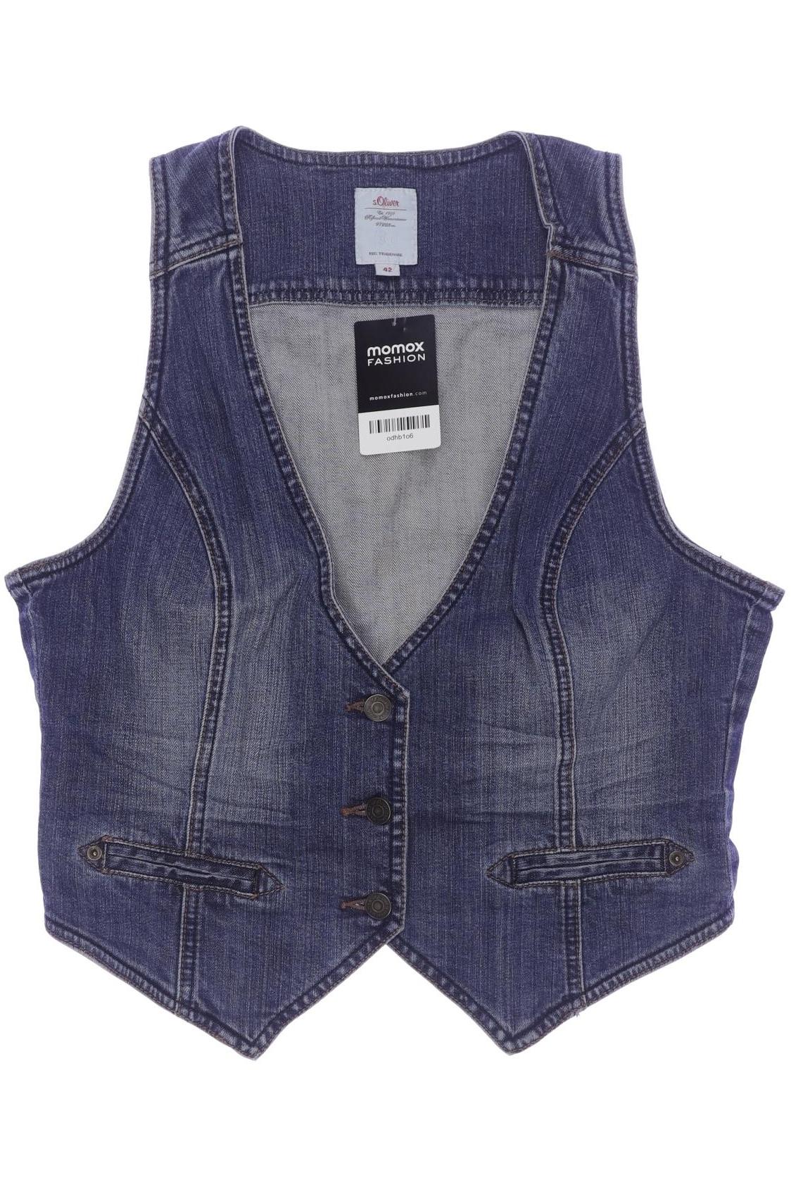

s.Oliver Damen Weste, blau, Gr. 42