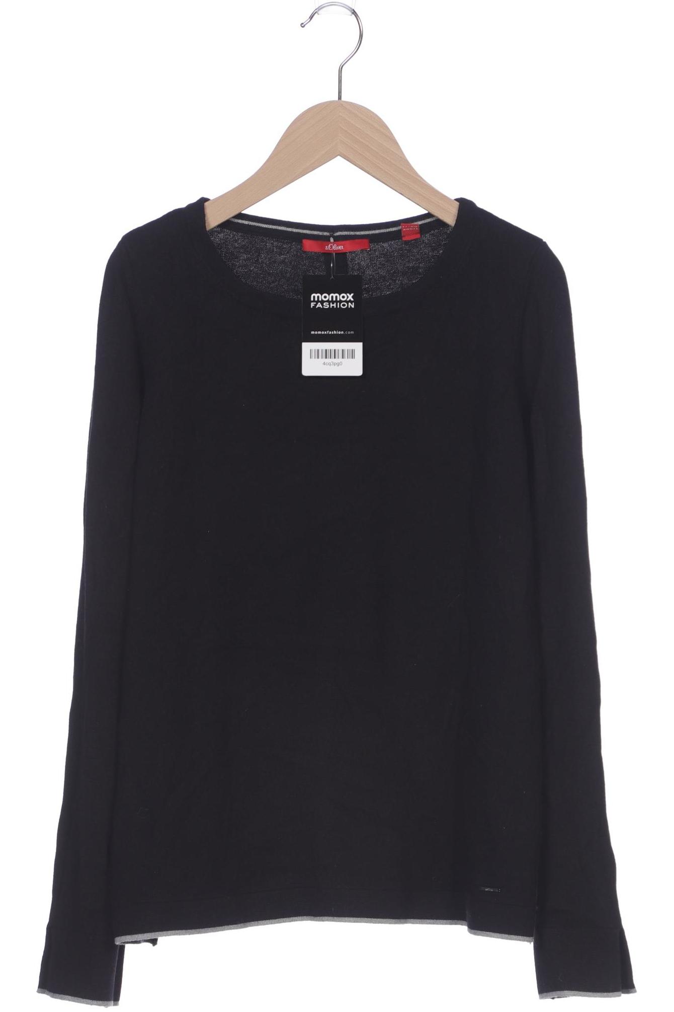 

s.Oliver Damen Pullover, schwarz, Gr. 38