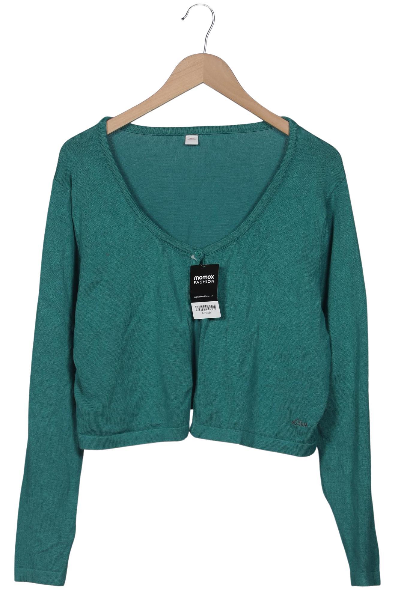 

s.Oliver Damen Strickjacke, türkis, Gr. 48