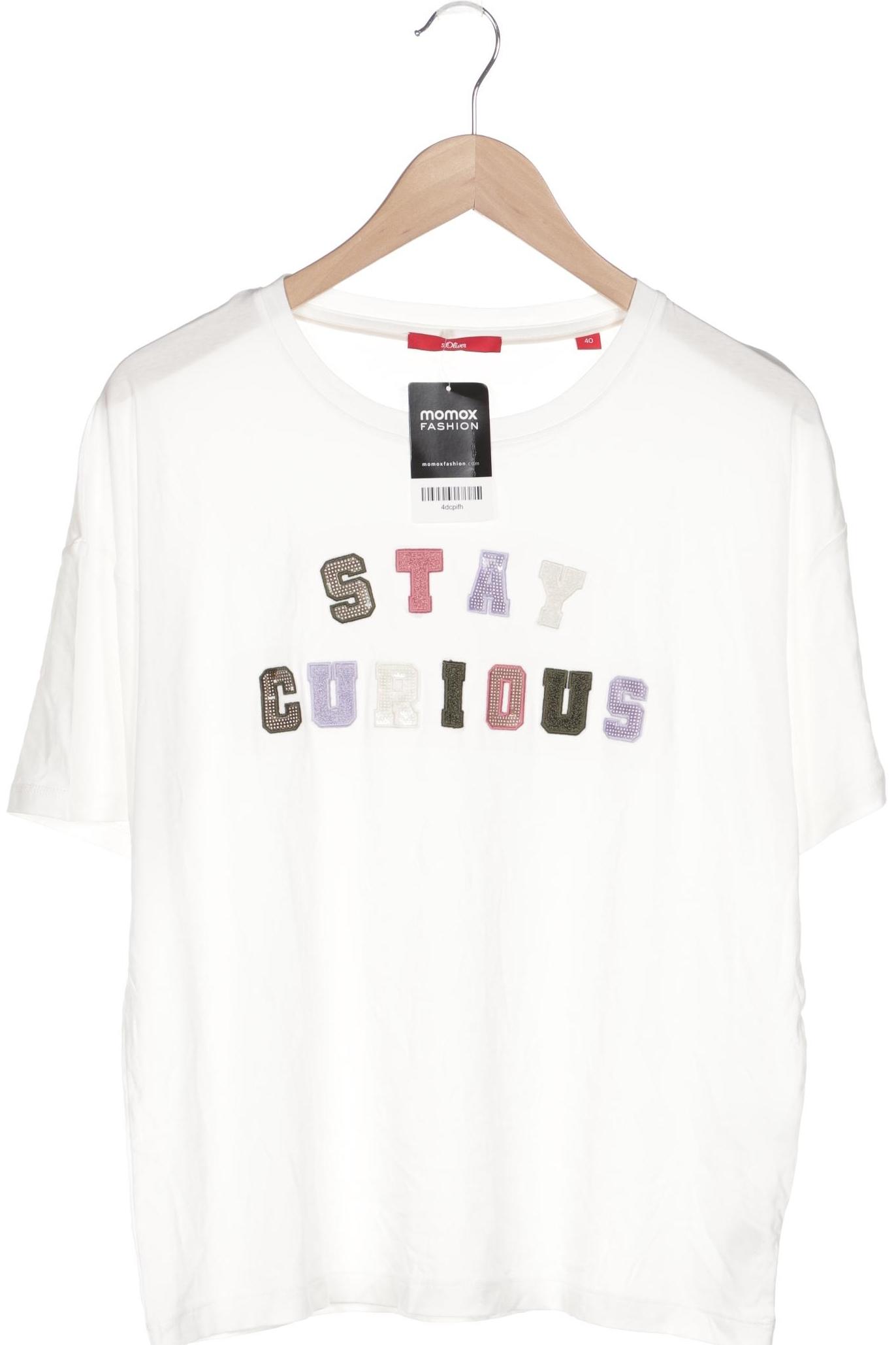 

s.Oliver Damen T-Shirt, weiß, Gr. 40