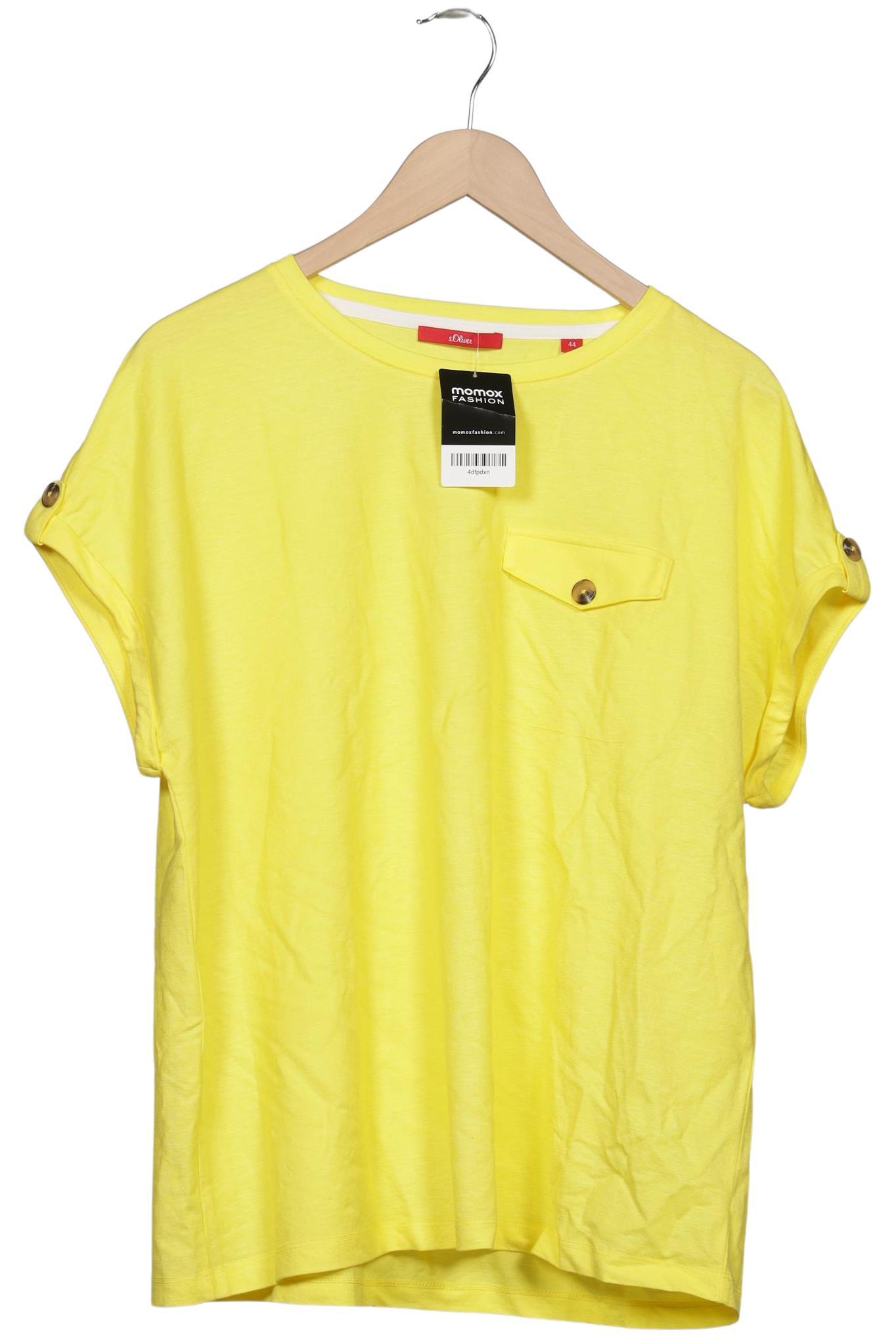 

s.Oliver Damen T-Shirt, gelb, Gr. 44