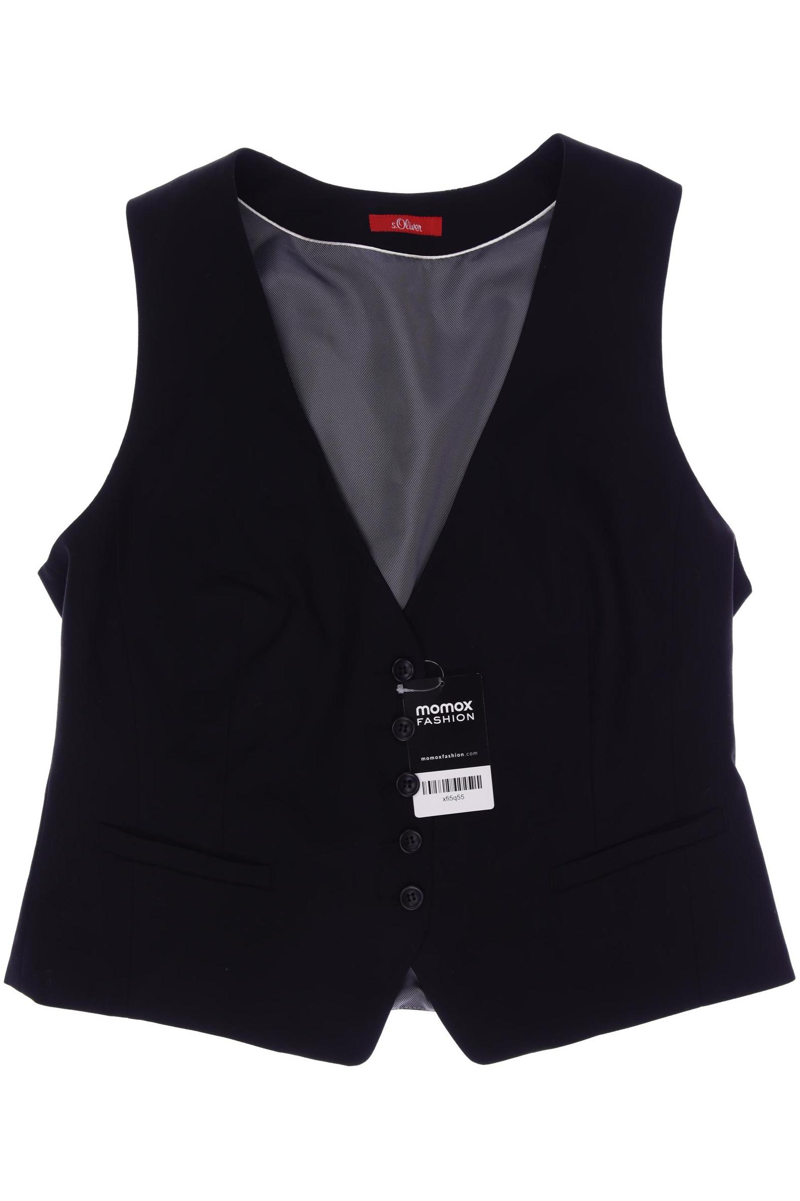 

s.Oliver Damen Weste, schwarz