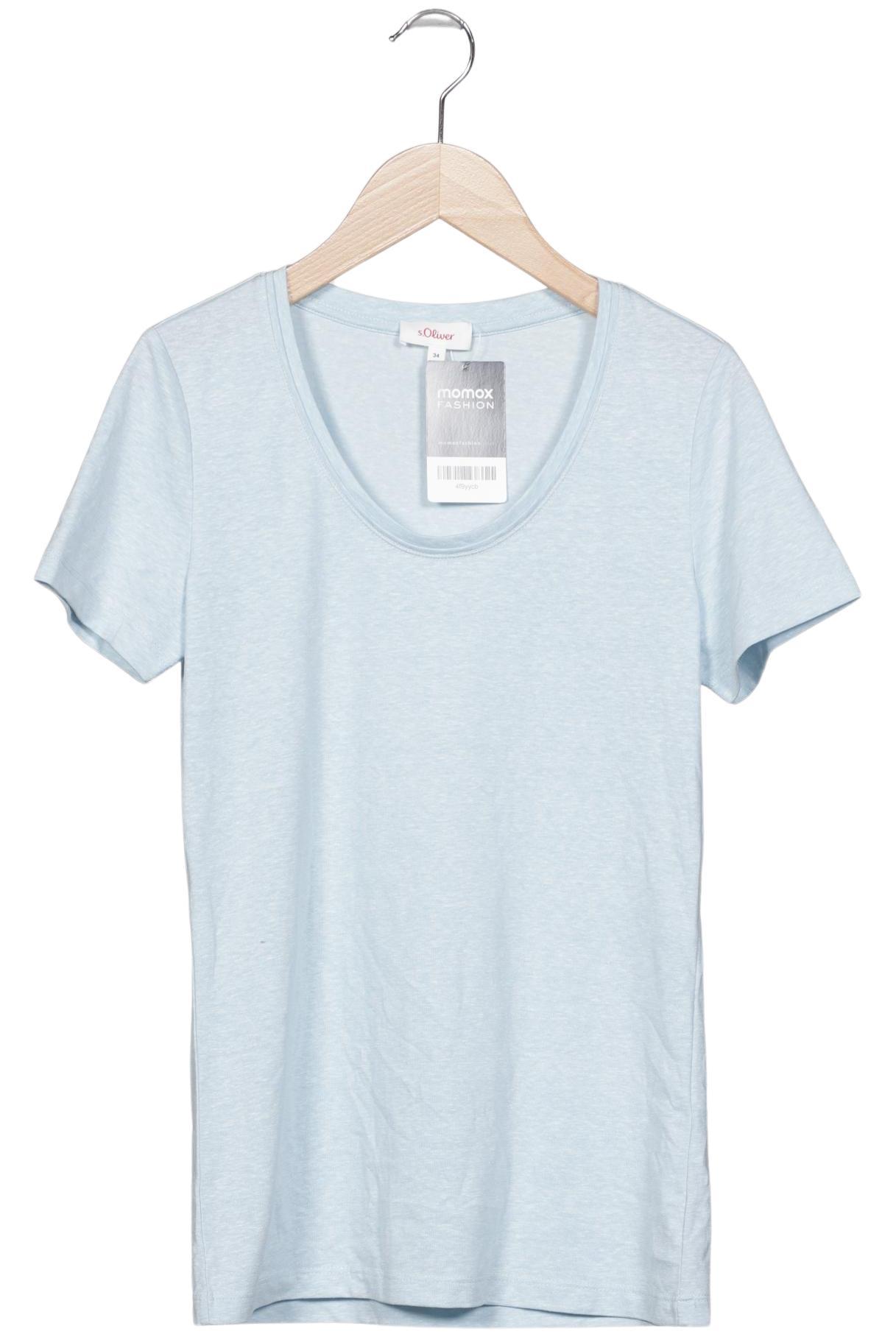 

s.Oliver Damen T-Shirt, hellblau, Gr. 34