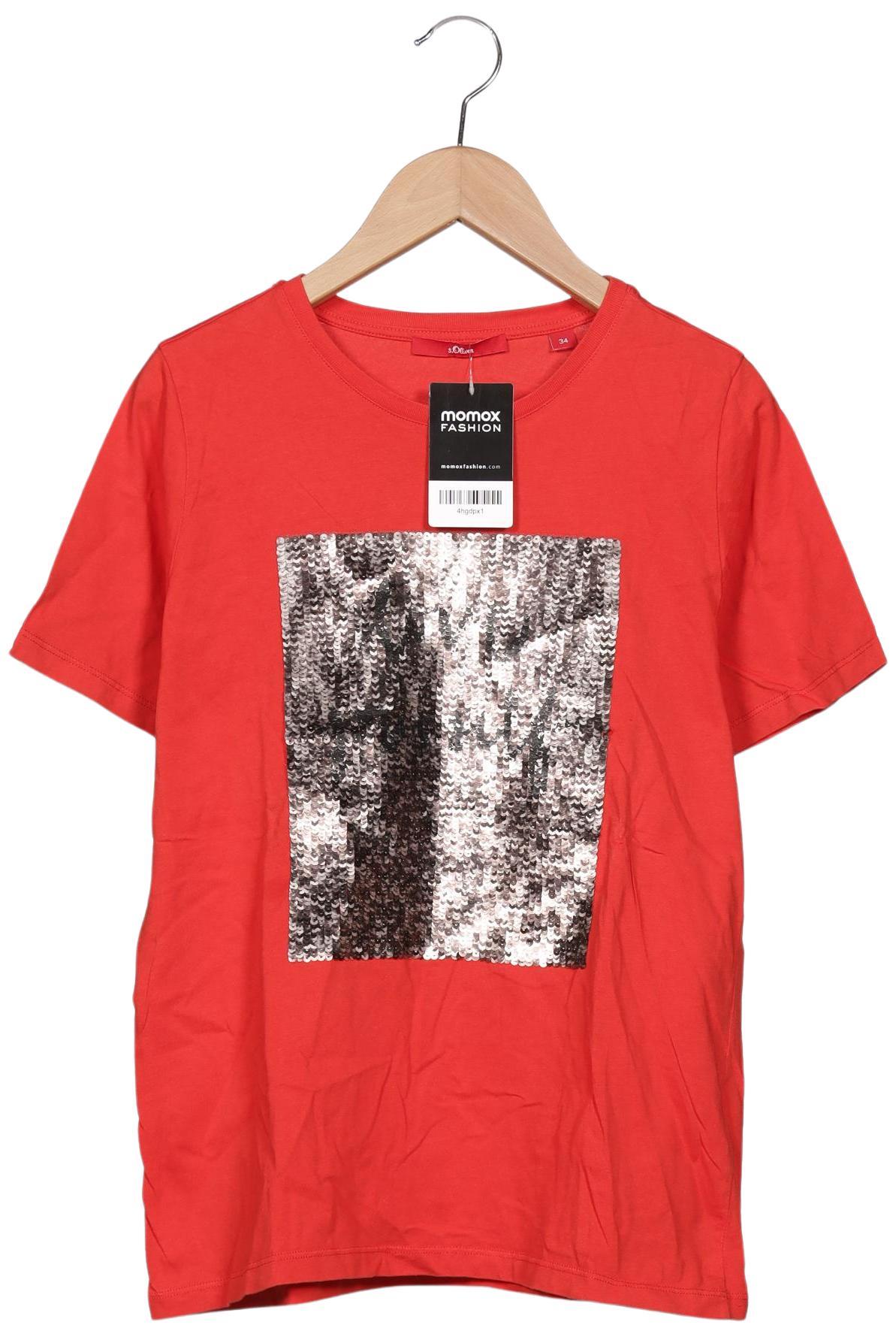 

s.Oliver Damen T-Shirt, rot, Gr. 34