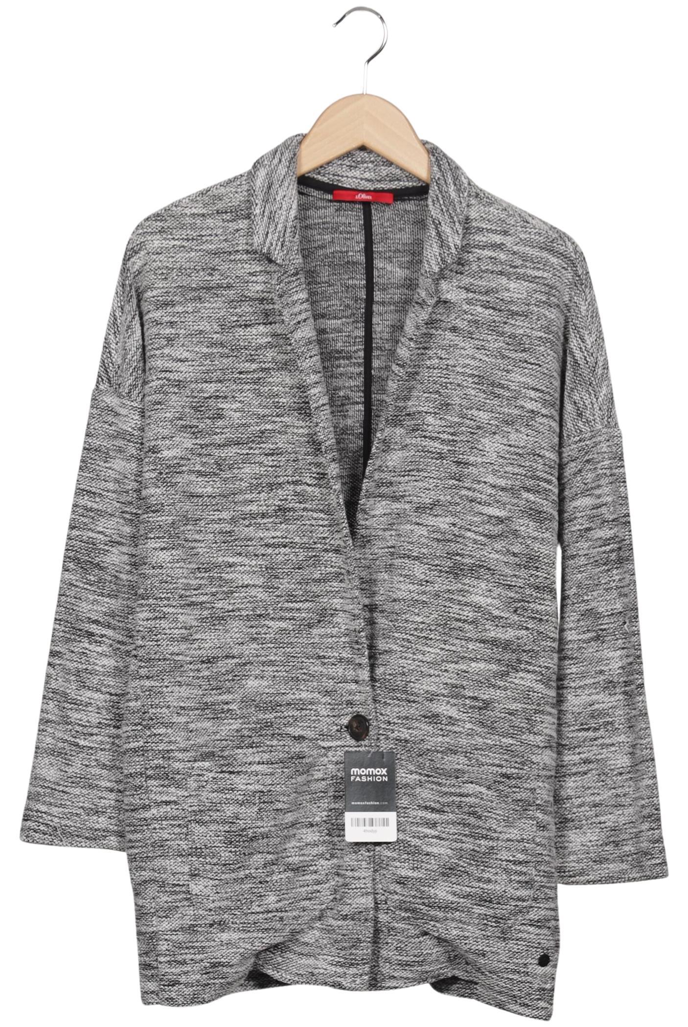 

s.Oliver Damen Strickjacke, grau, Gr. 38