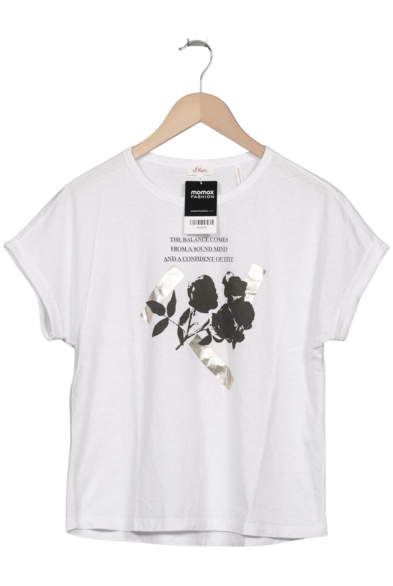 

s.Oliver Damen T-Shirt, weiß, Gr. 36