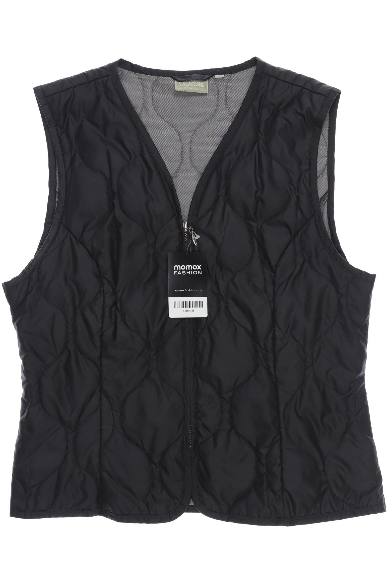 

s.Oliver Damen Weste, schwarz, Gr. 42