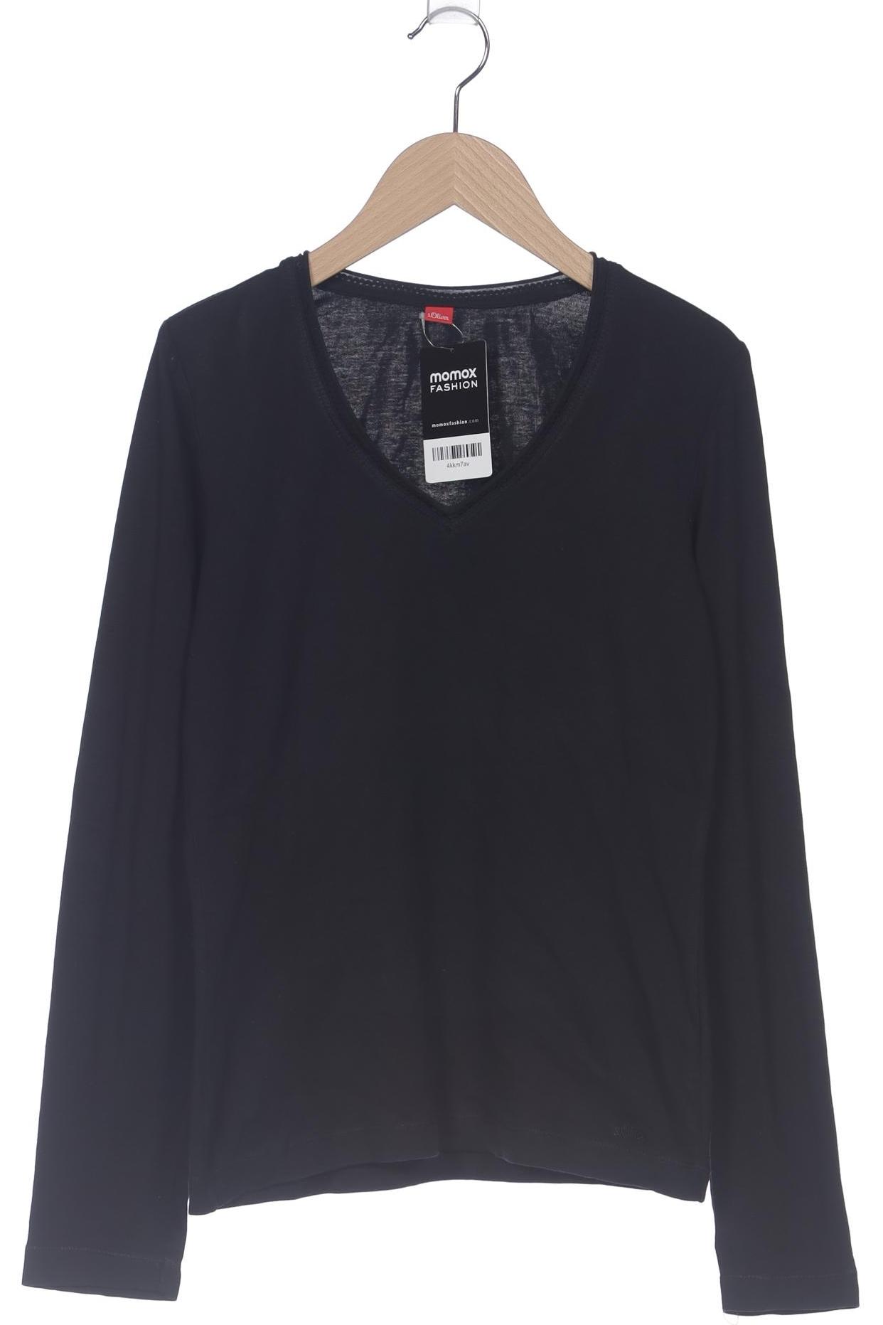 

s.Oliver Damen Langarmshirt, schwarz, Gr. 38