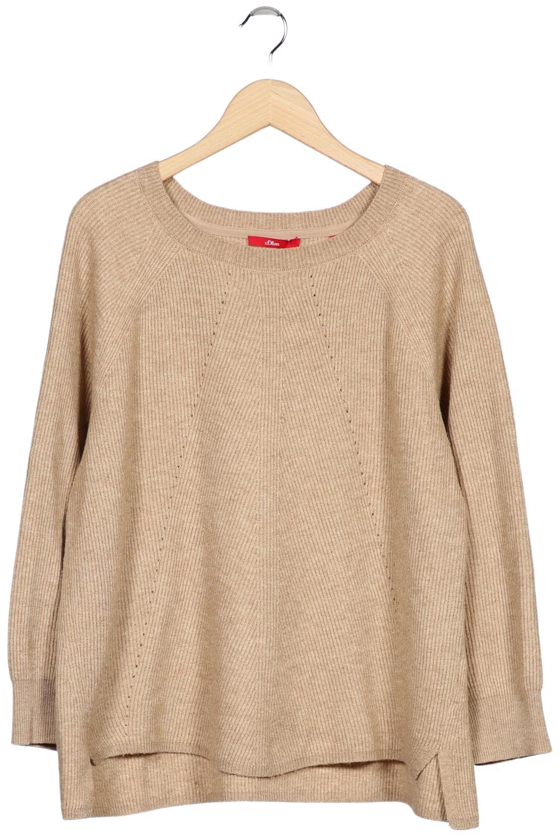 

s.Oliver Damen Pullover, beige, Gr. 42