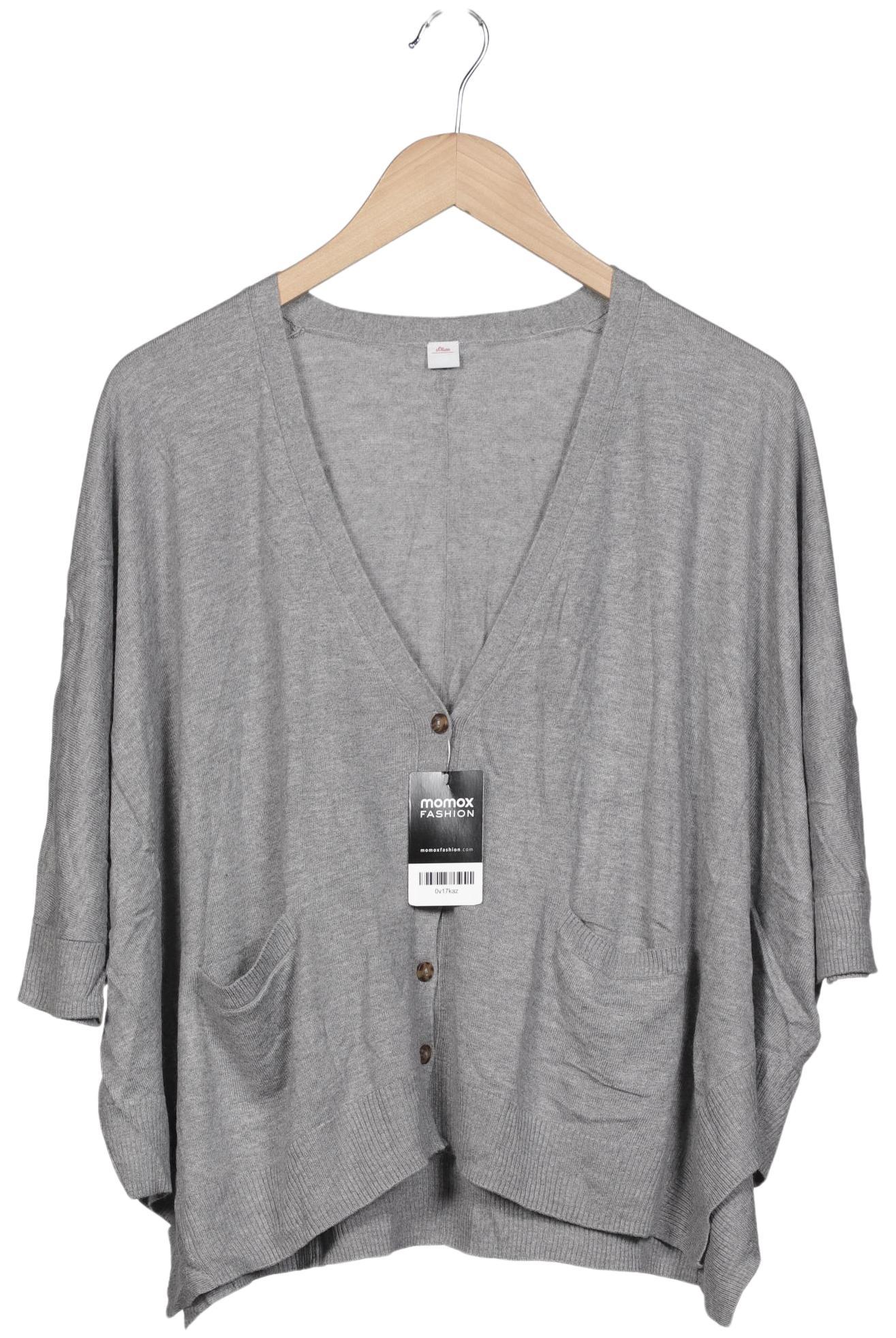 

s.Oliver Damen Strickjacke, grau, Gr. 38