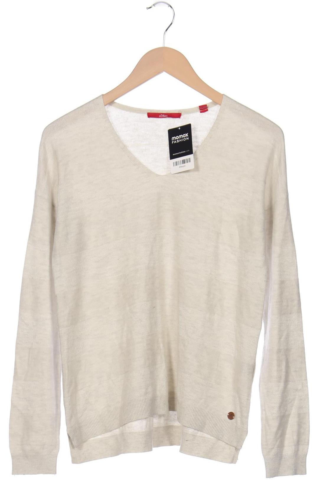 

s.Oliver Damen Pullover, cremeweiß