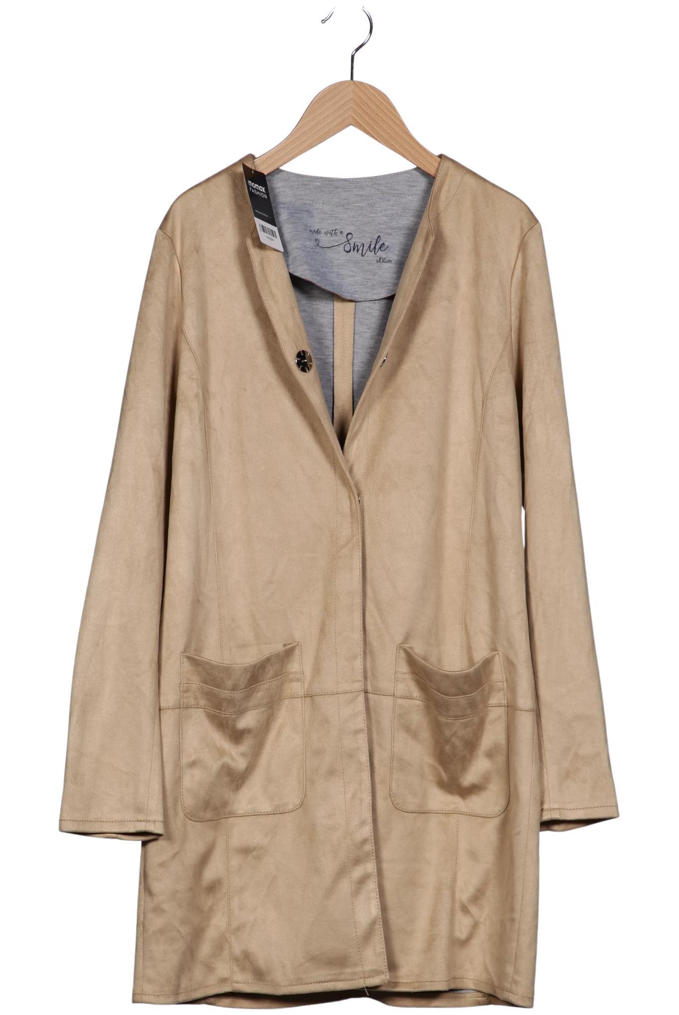 

s.Oliver Damen Mantel, beige, Gr. 38