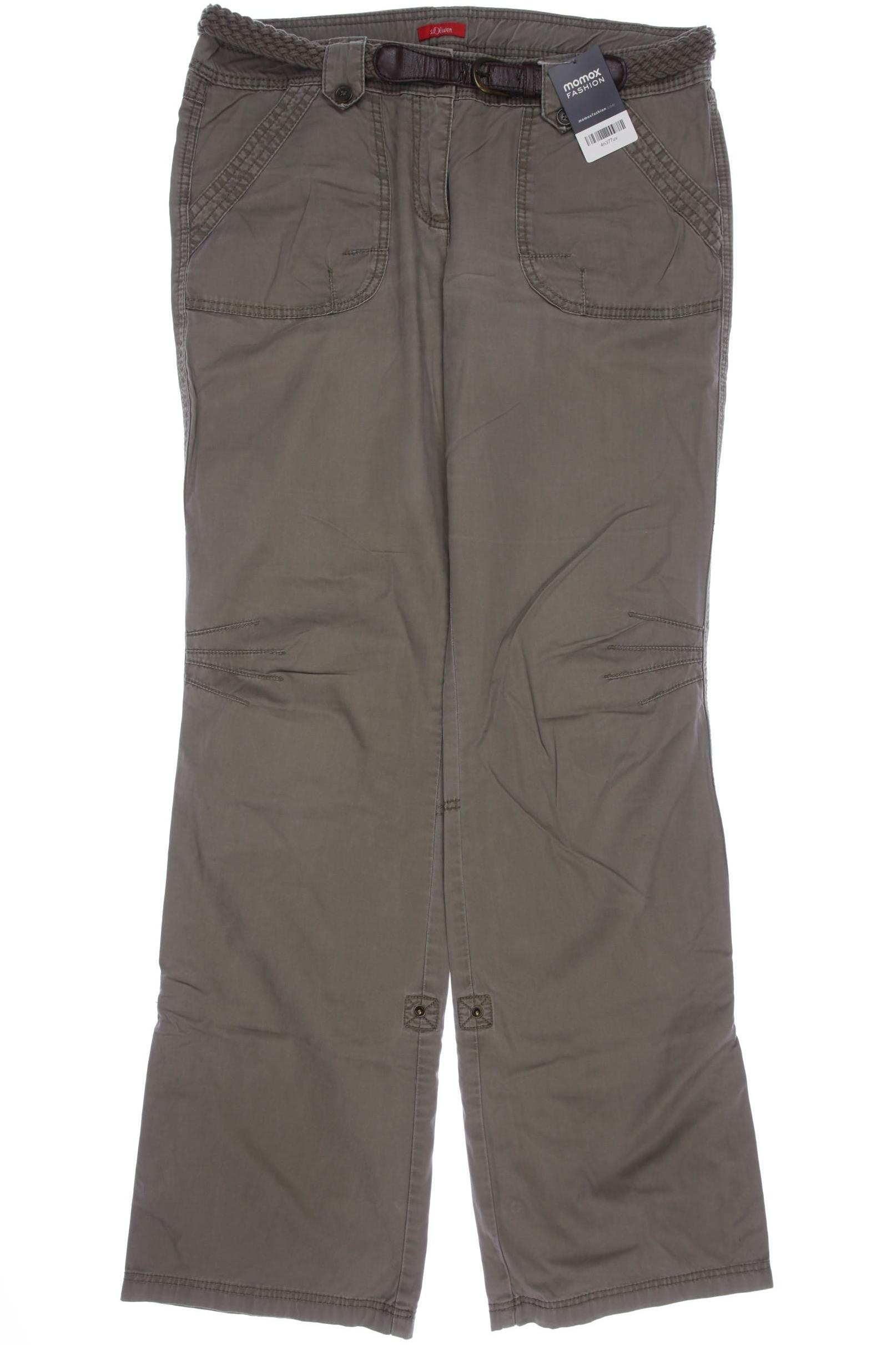 Thumbnail - s.Oliver Damen Stoffhose, grün, Gr. 35