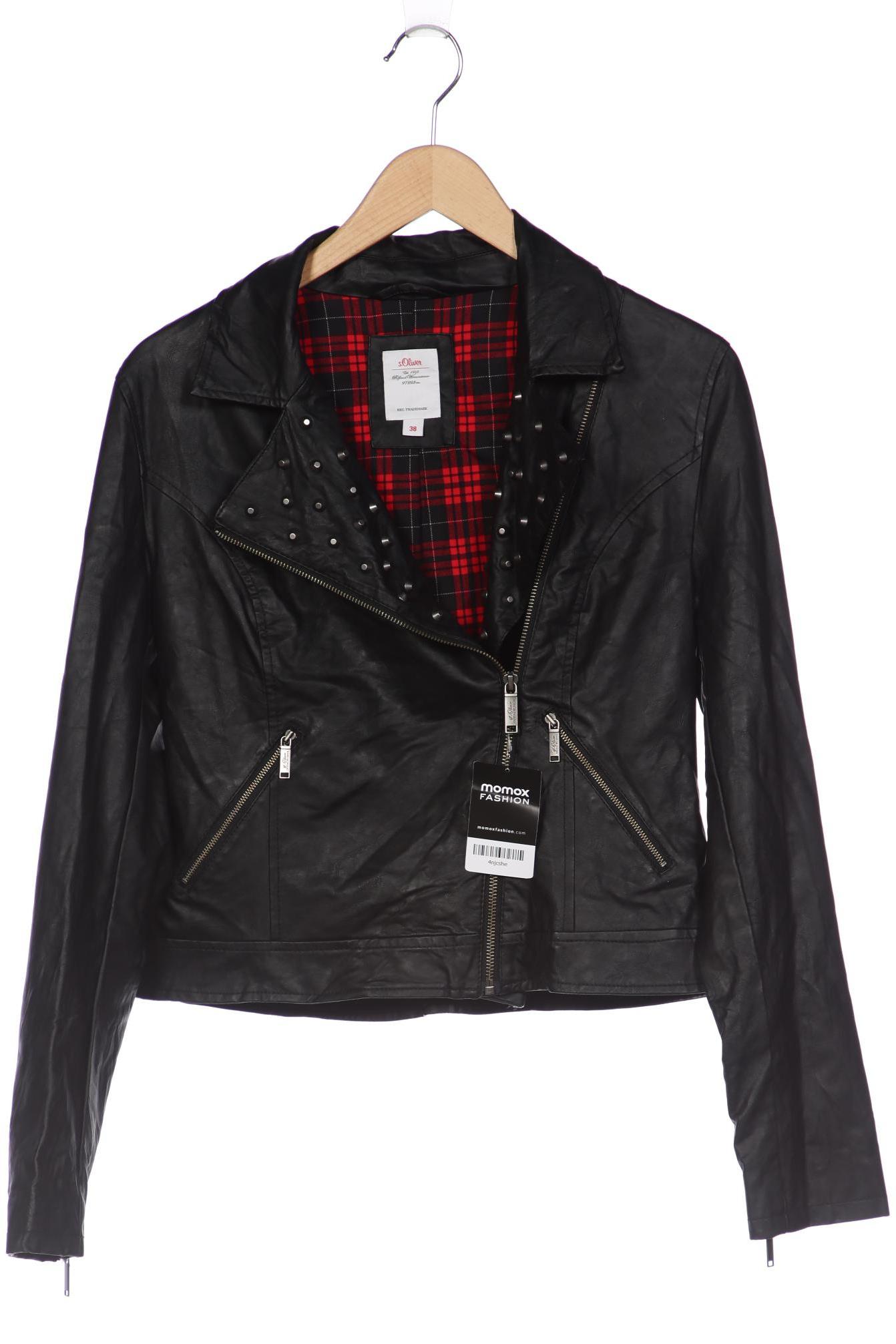 

s.Oliver Damen Jacke, schwarz, Gr. 38