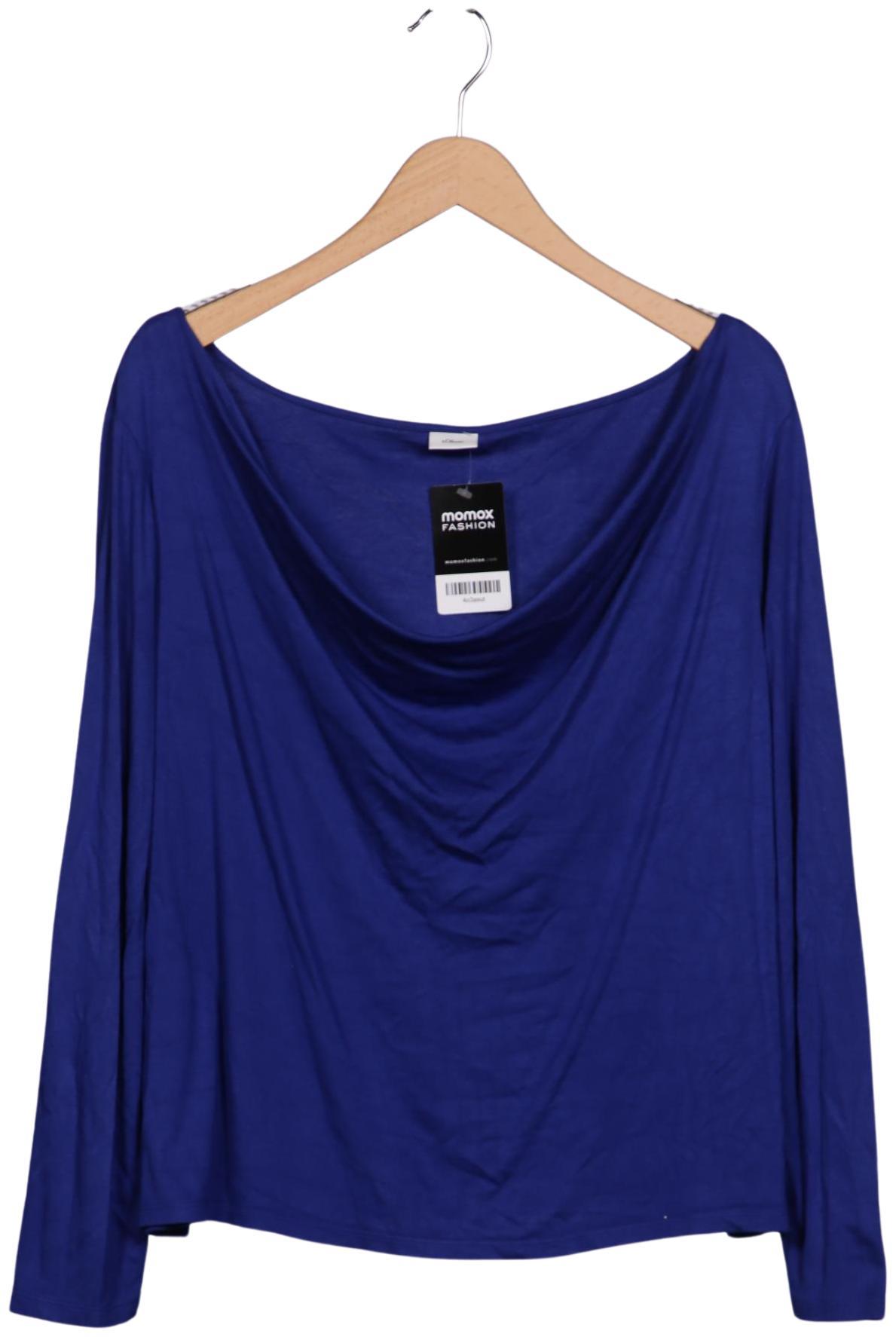 

s.Oliver Damen Langarmshirt, marineblau, Gr. 46