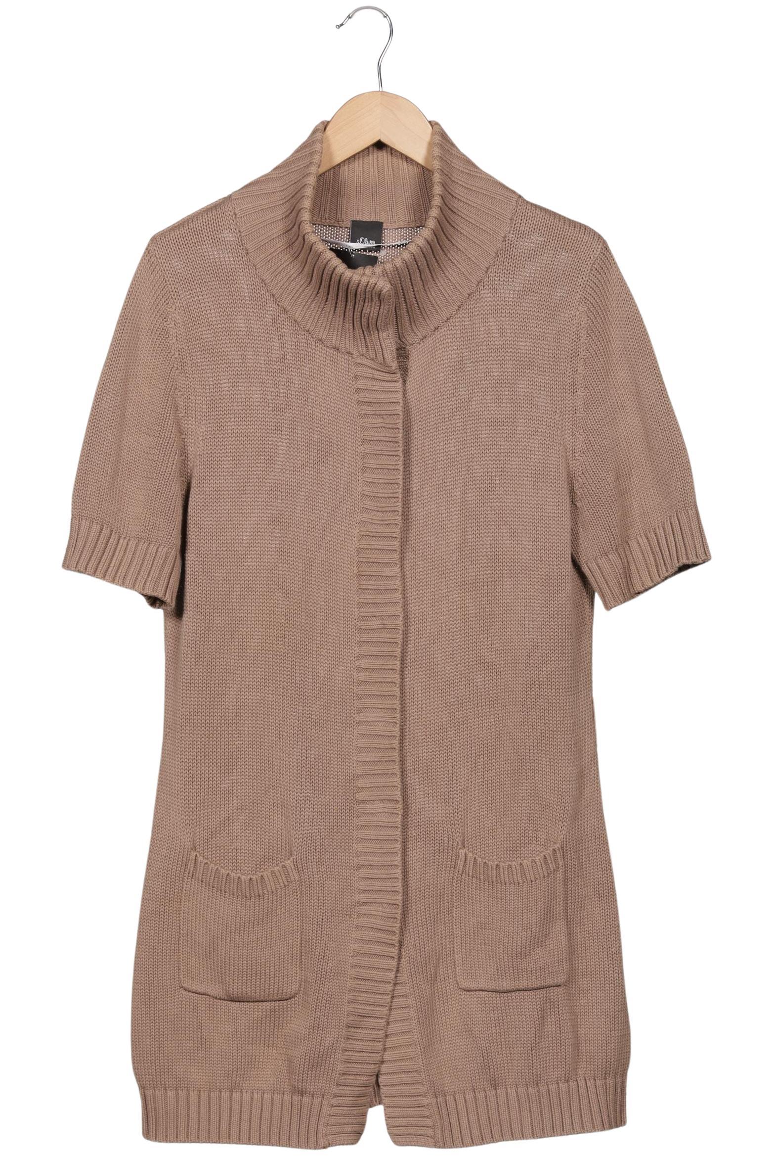 

s.Oliver Damen Strickjacke, beige, Gr. 44