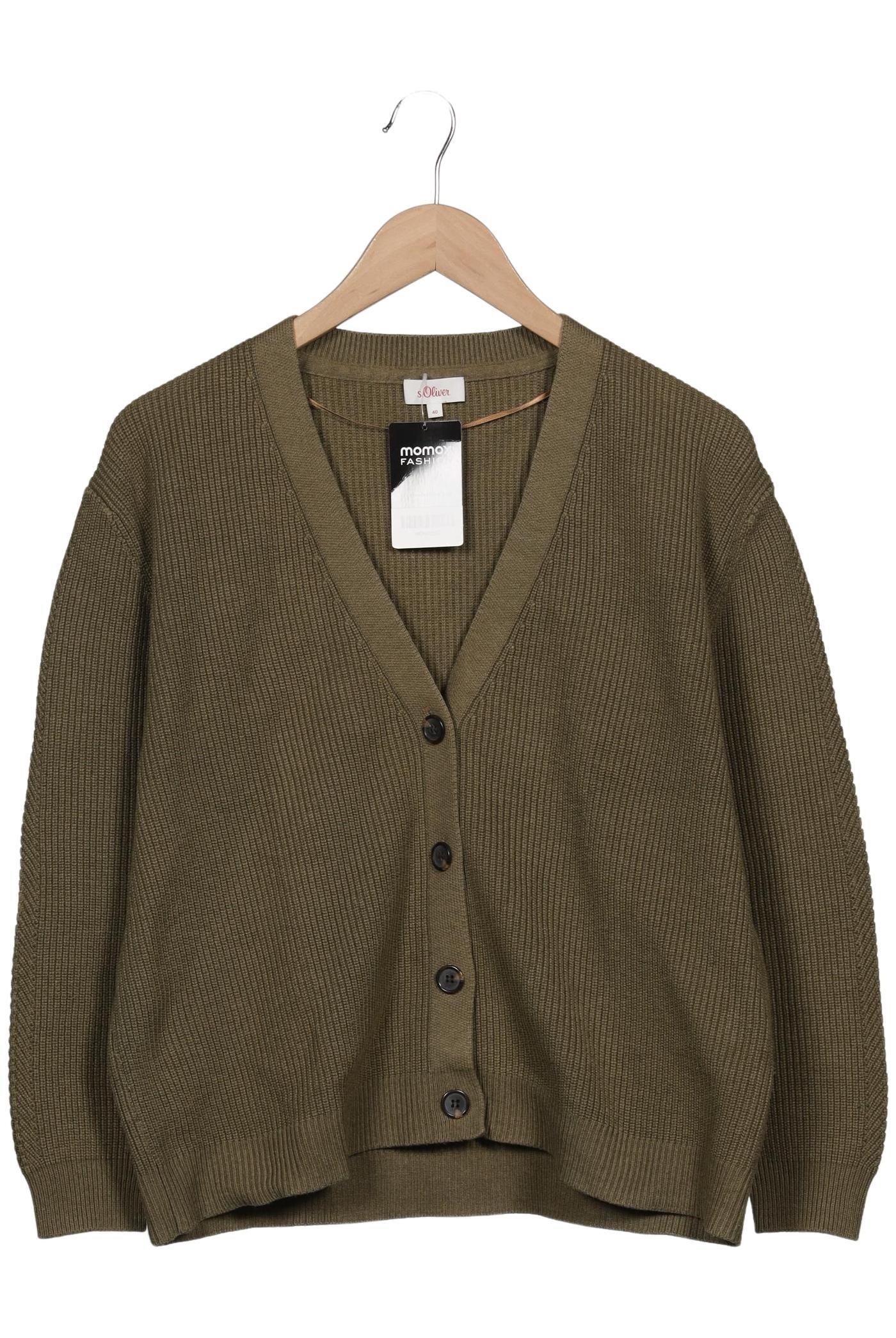 

s.Oliver Damen Strickjacke, grün, Gr. 40