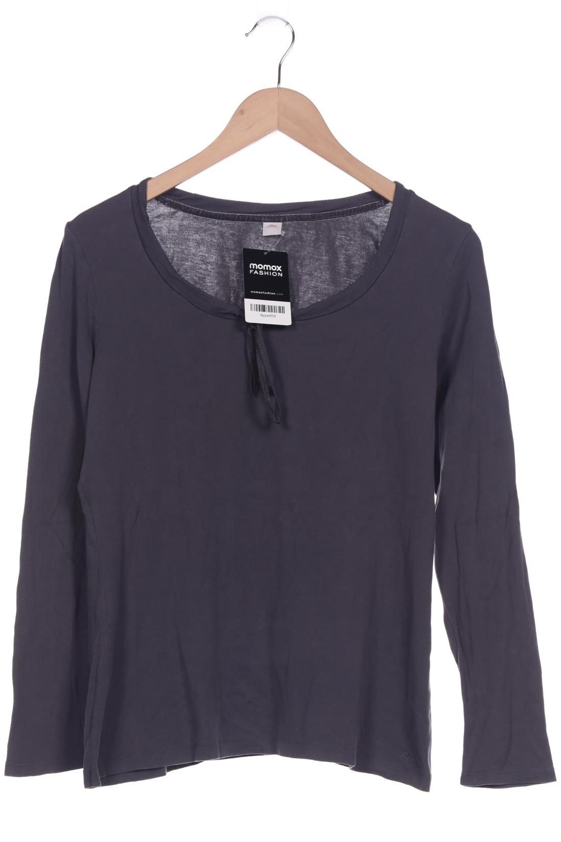 

s.Oliver Damen Langarmshirt, grau, Gr. 42
