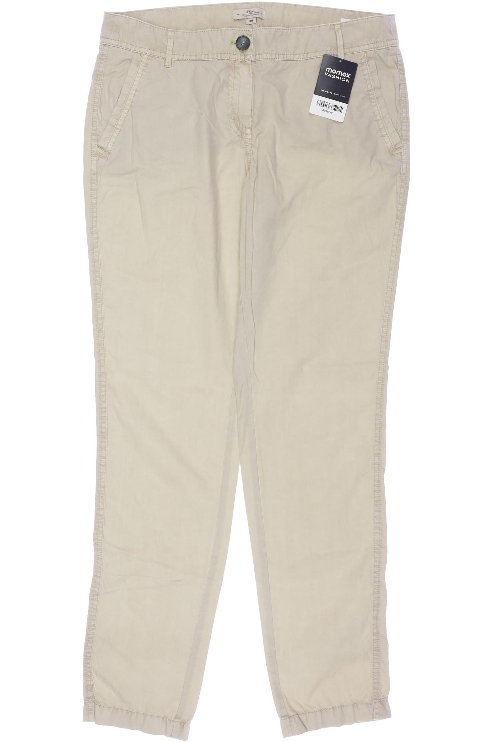 

s.Oliver Damen Stoffhose, beige, Gr. 38