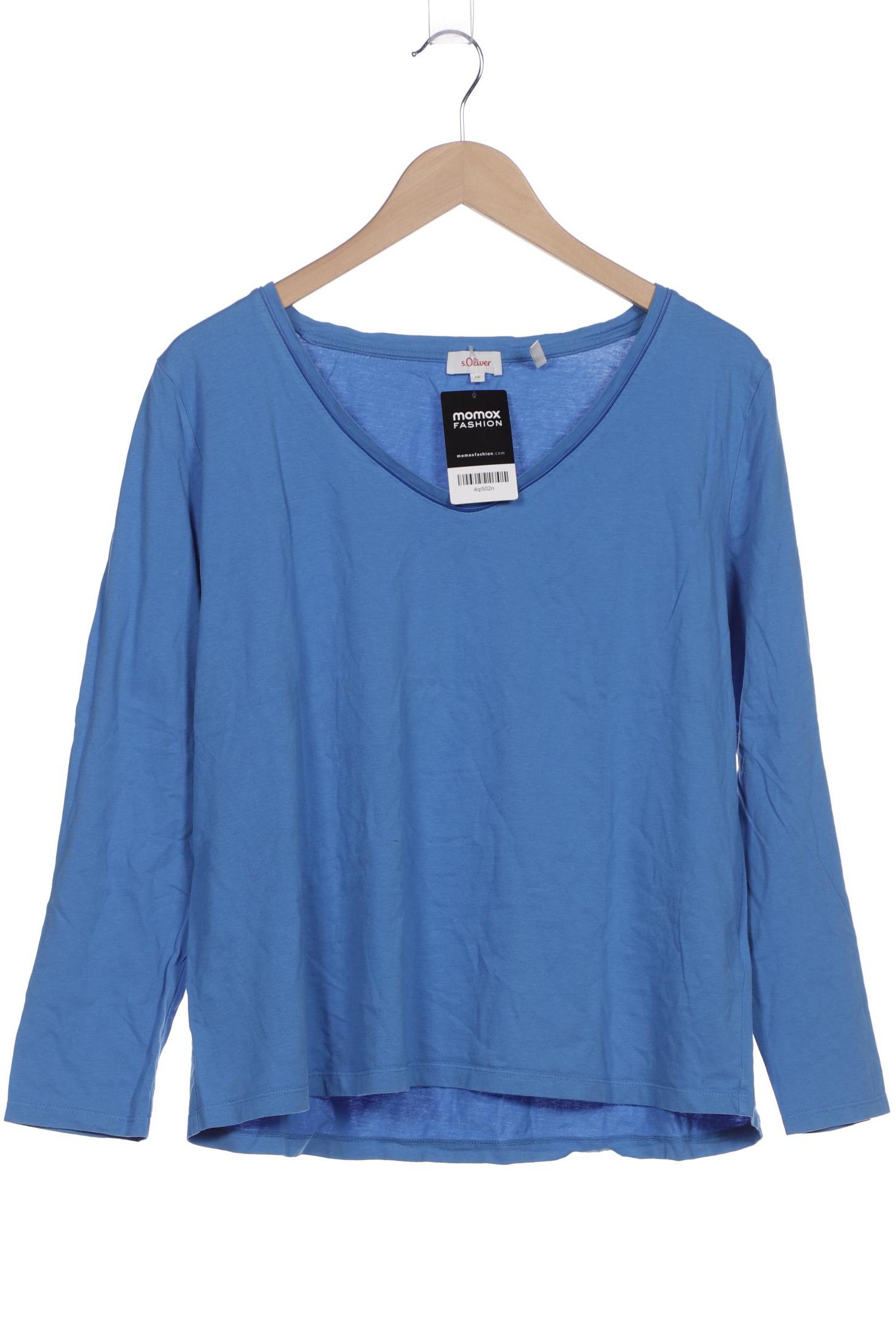 

s.Oliver Damen Langarmshirt, blau, Gr. 46