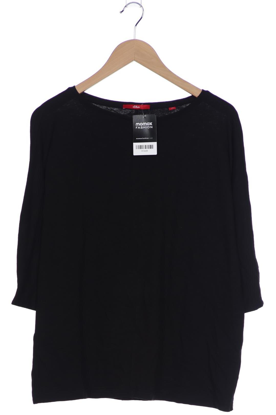 

s.Oliver Damen Langarmshirt, schwarz, Gr. 42
