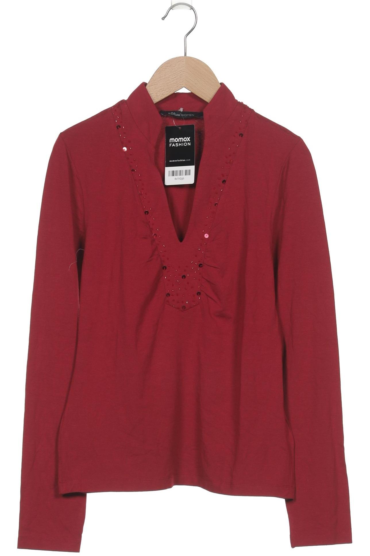 

s.Oliver Damen Langarmshirt, bordeaux, Gr. 36