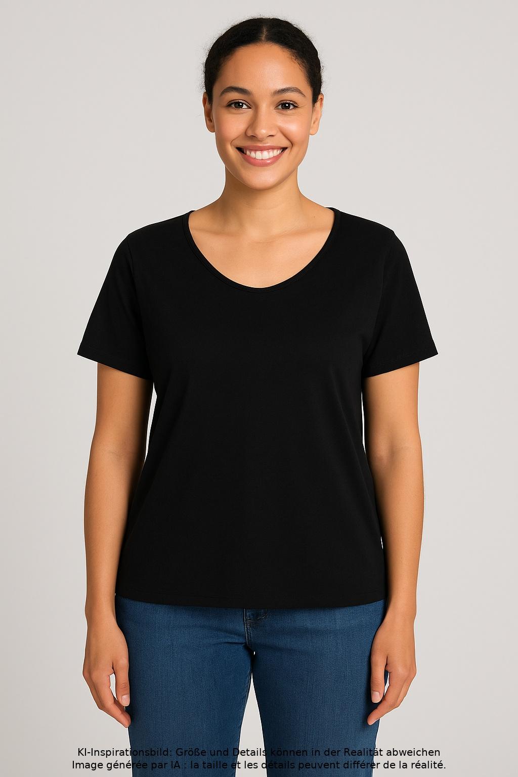 

s.Oliver Damen T-Shirt, schwarz, Gr. 46