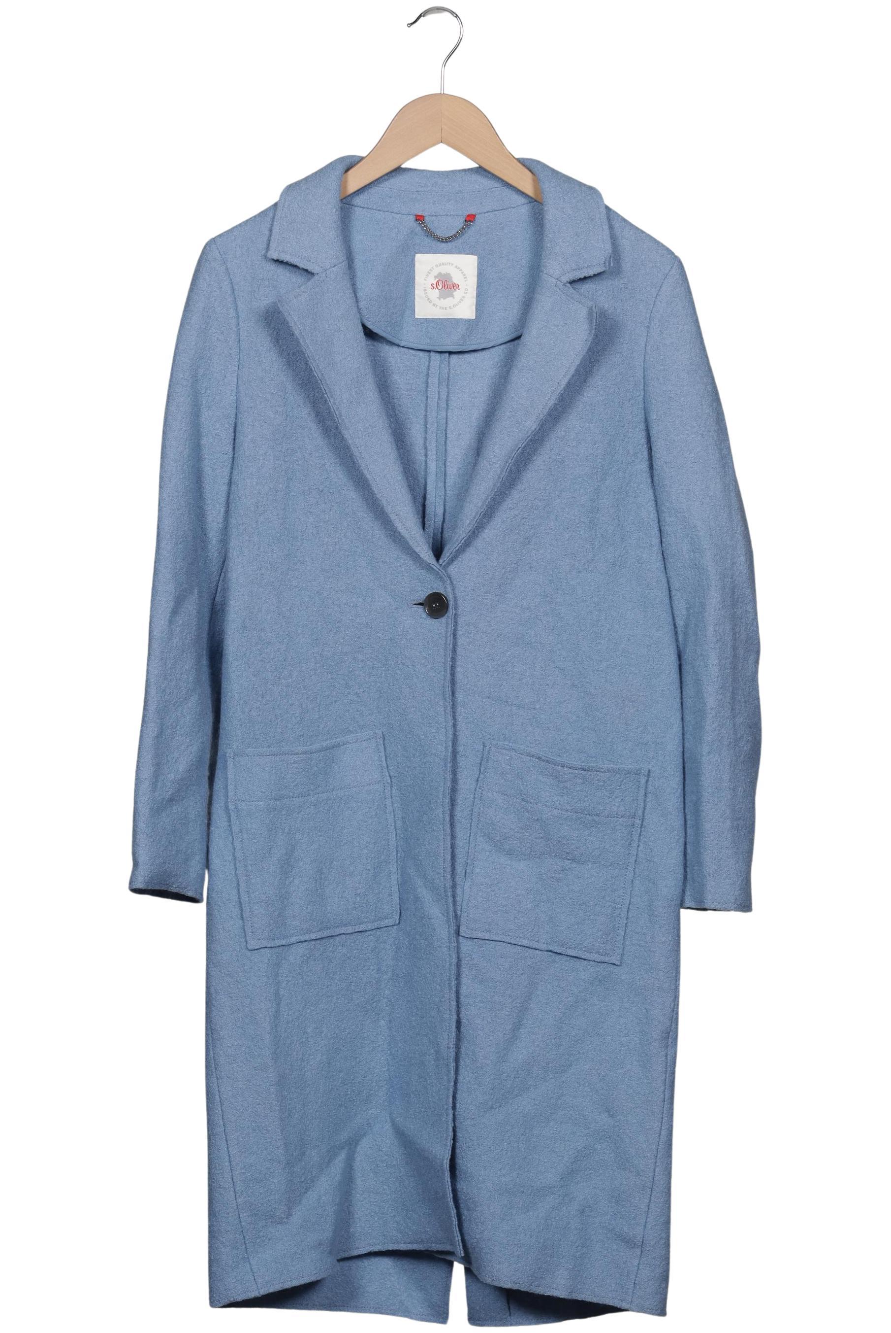 

s.Oliver Damen Mantel, hellblau, Gr. 36
